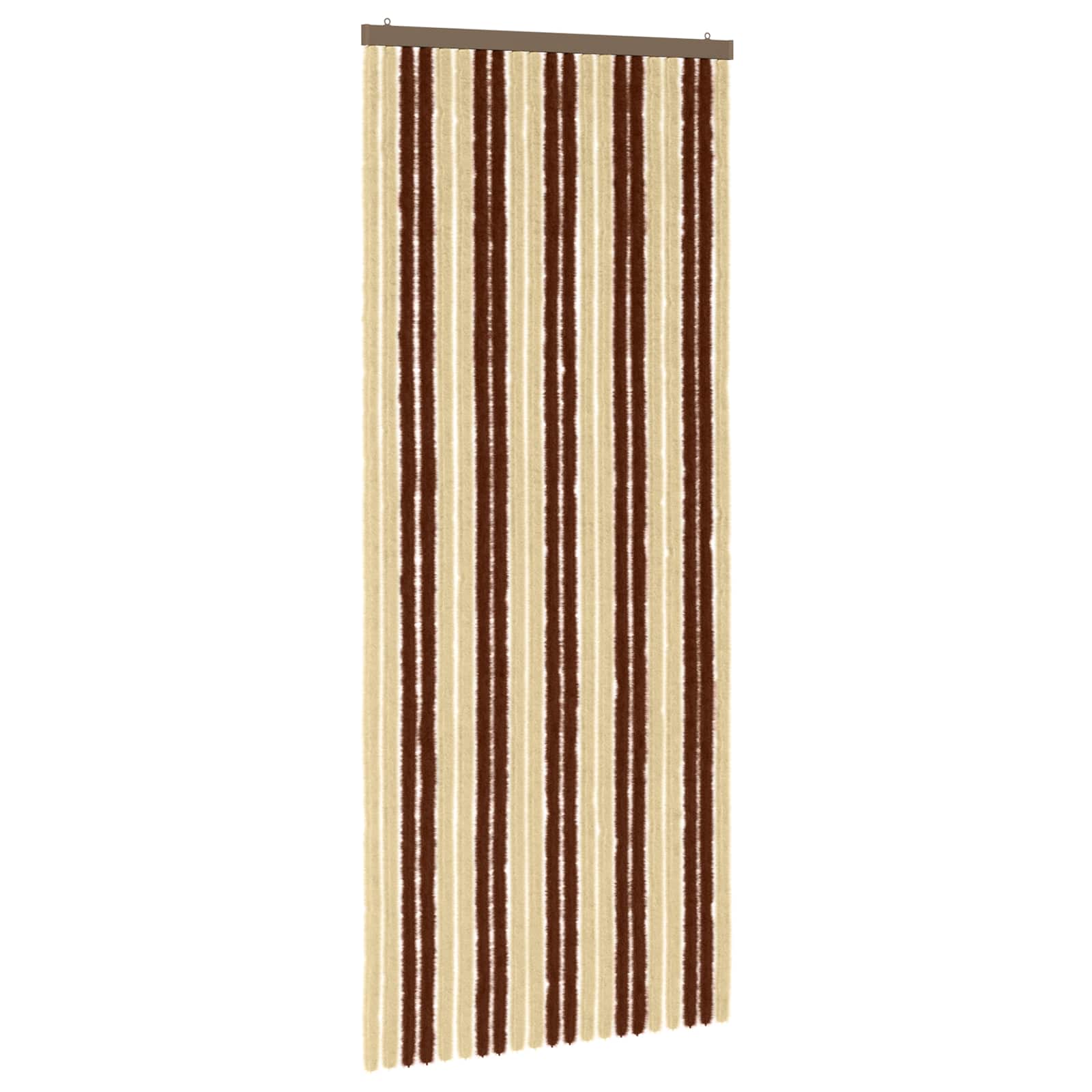 Insektsgardin Chenille Brun och beige 90 x 220 cm 100% PP