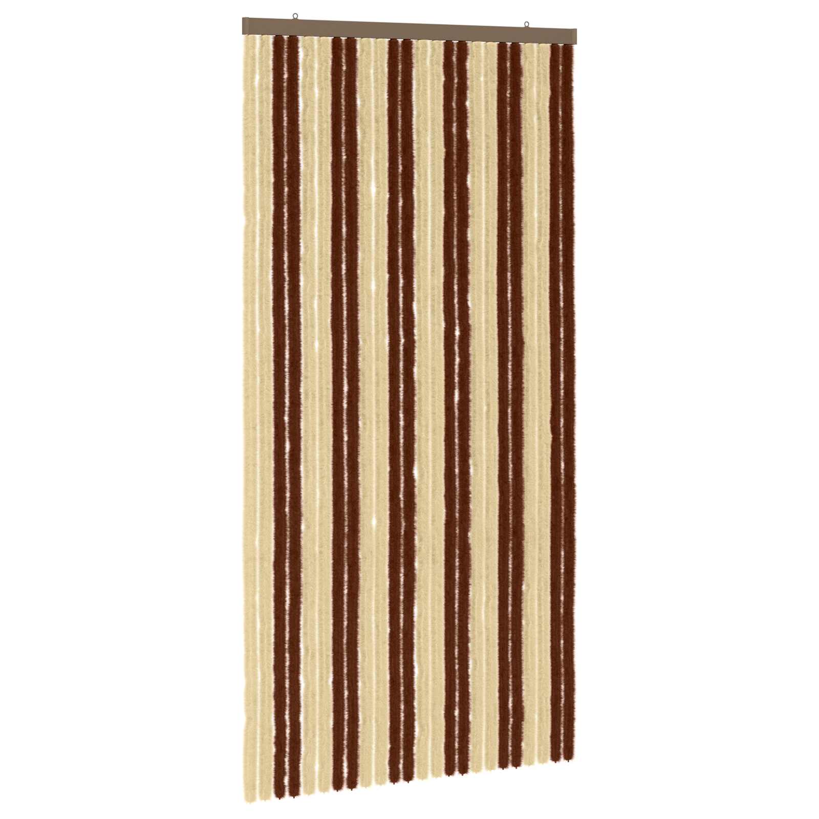 Insektsgardin Chenille Brun och beige 100 x 200 cm 100% PP