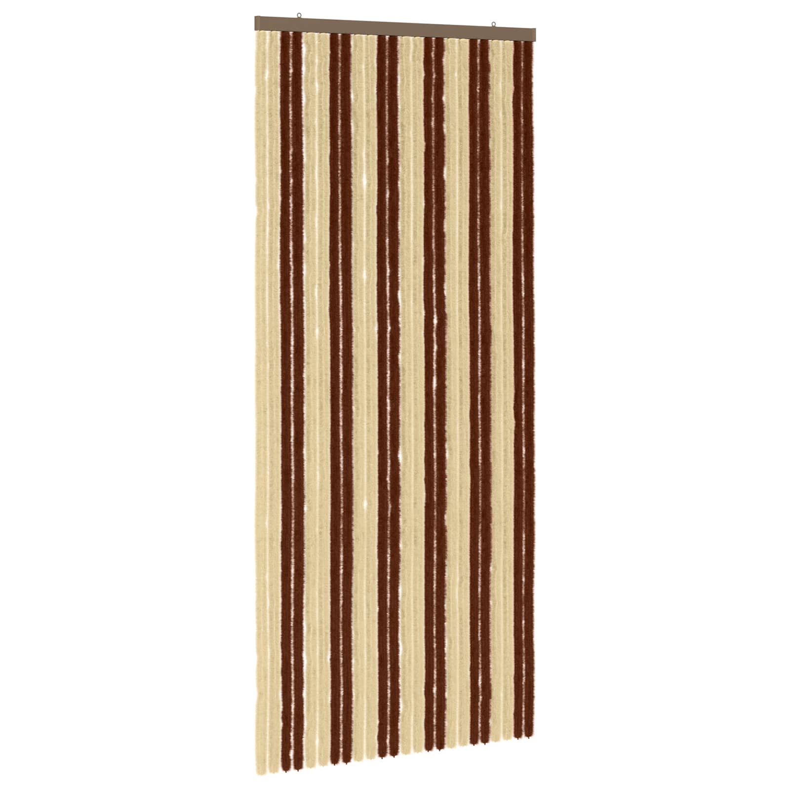 Insektsgardin Chenille Brun och beige 100 x 230 cm 100% PP