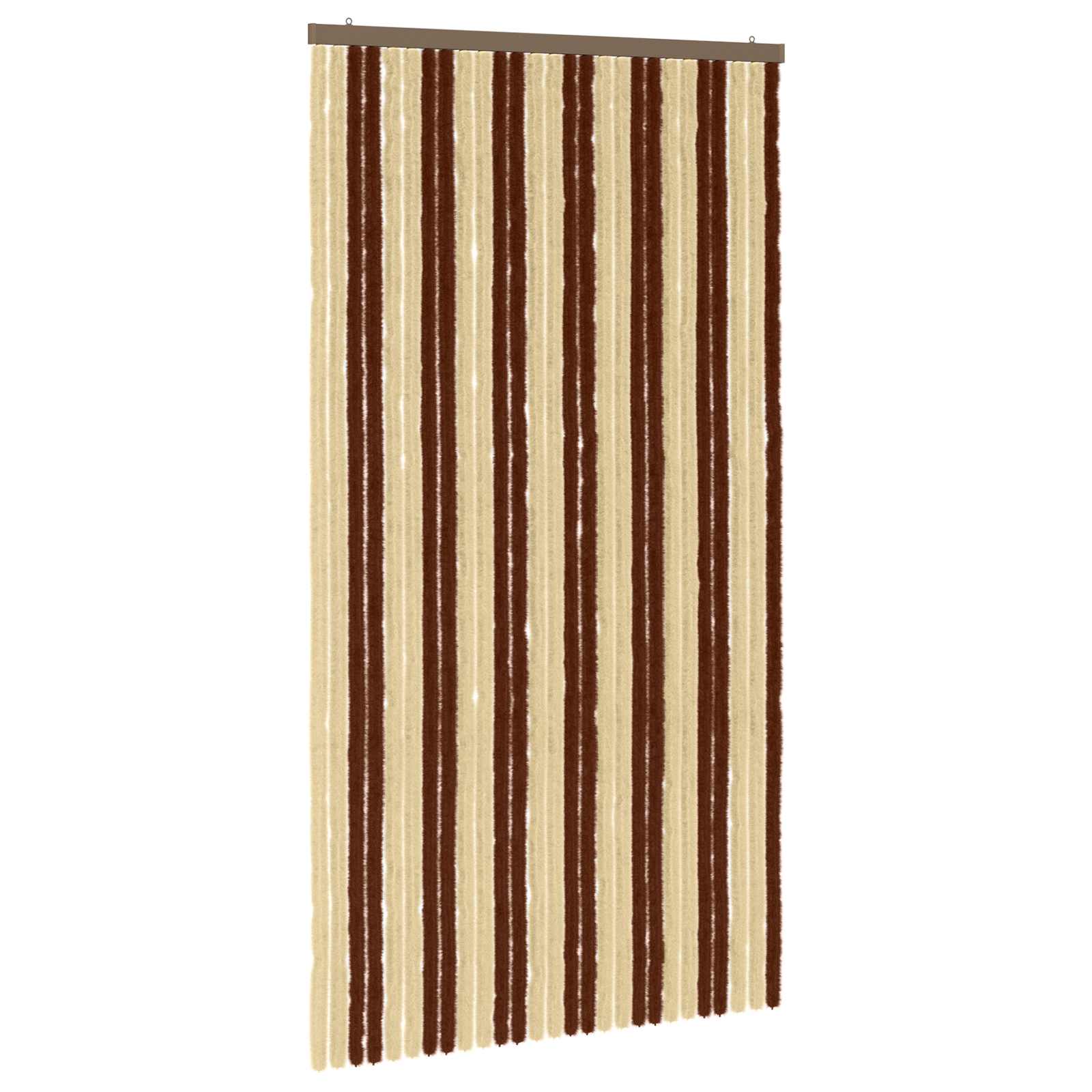 Insektsgardin Chenille Brun och beige 118 x 220 cm 100% PP