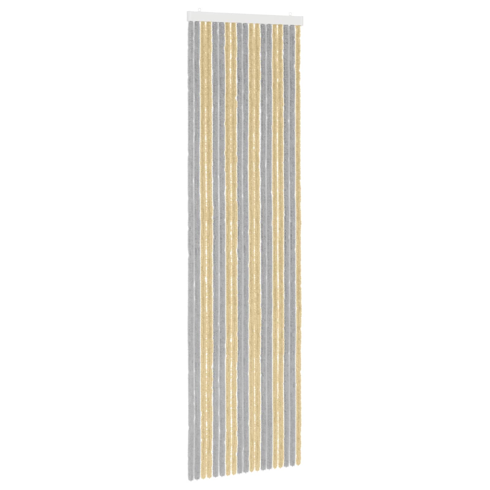 Insektsgardin Chenille Grå och Beige 56 x 200 cm 100% PP