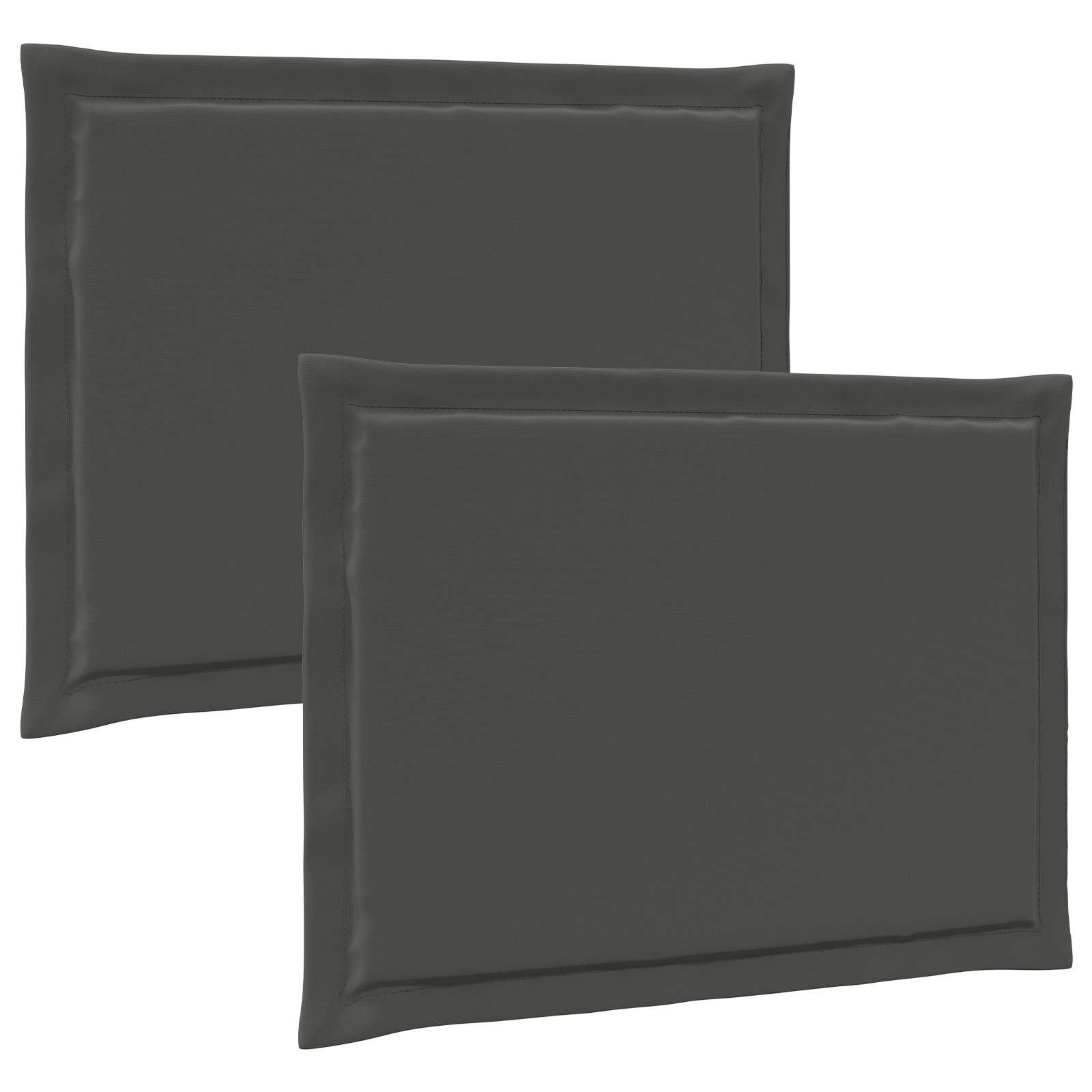 Sittkuddar 2 st Polyester Antracit 47 x 36 x 2 cm