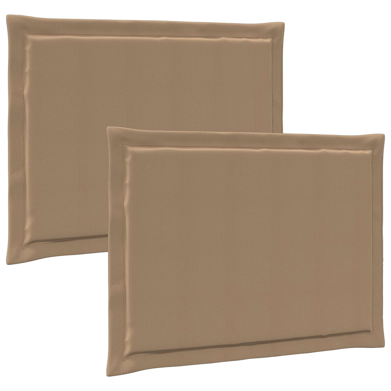 Sittkuddar 2 st Polyester Taupe 47 x 36 x 2 cm
