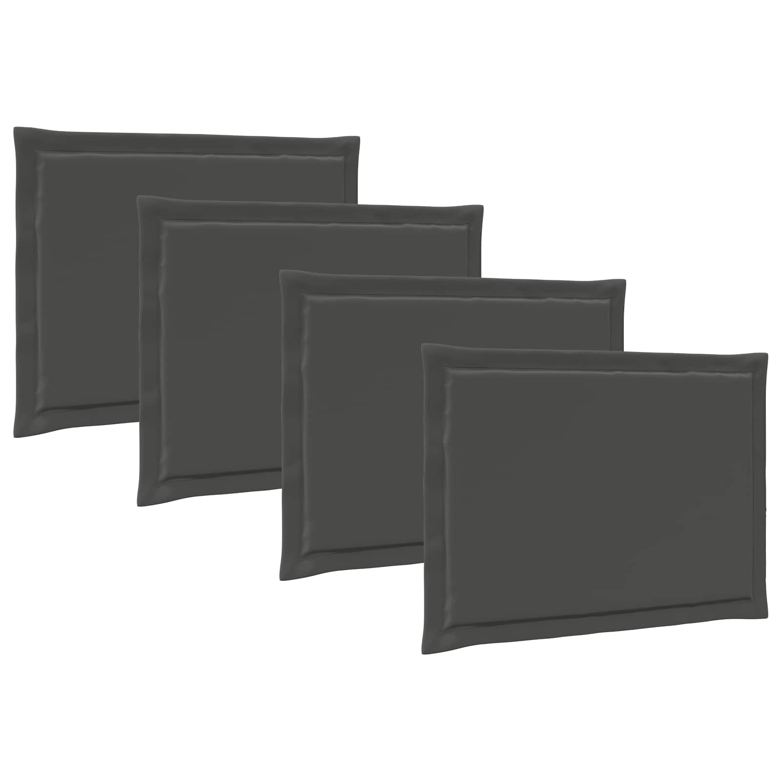Sittkuddar 4 st Polyester Antracit 47 x 36 x 2 cm