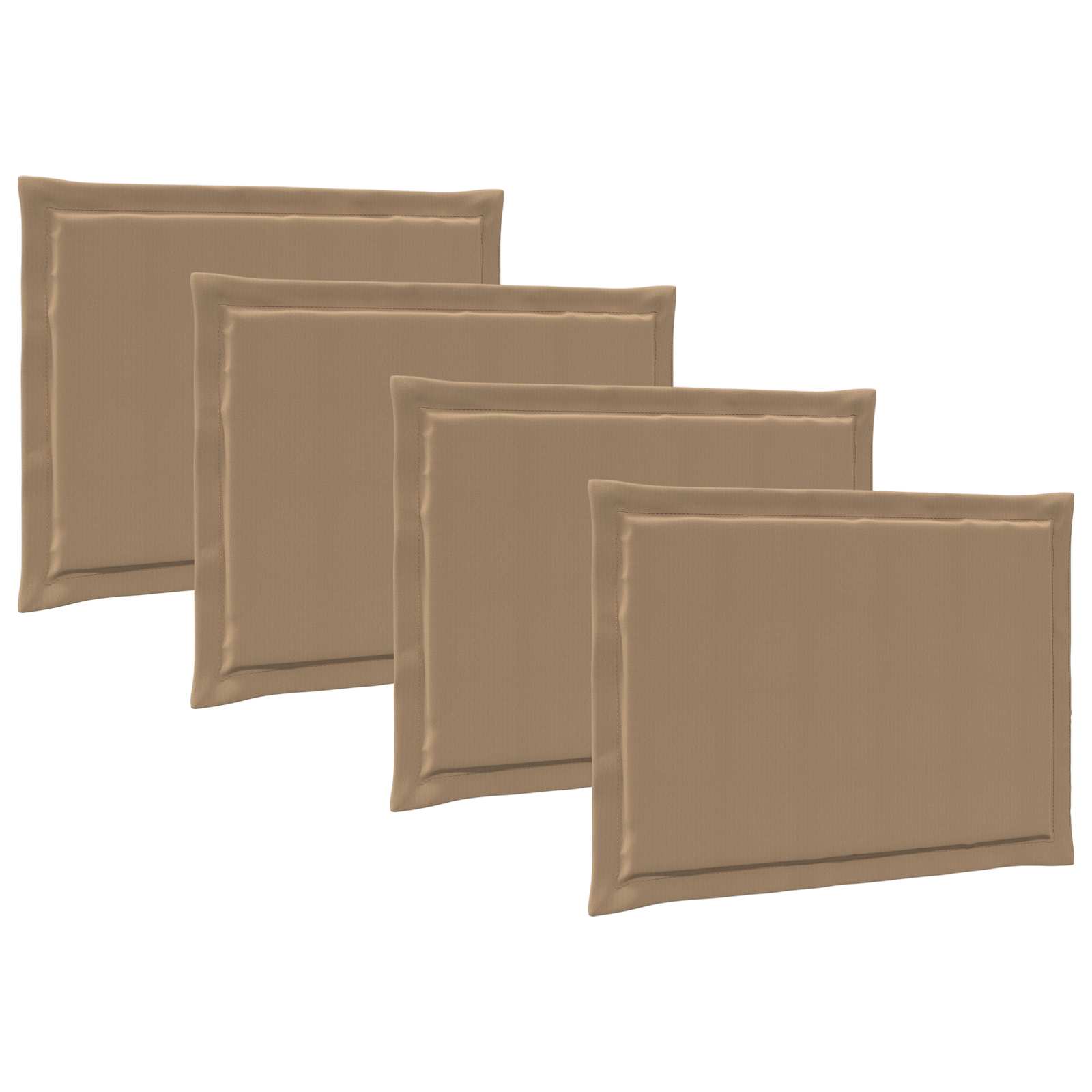 Sittkuddar 4 st Polyester Taupe 47 x 36 x 2 cm