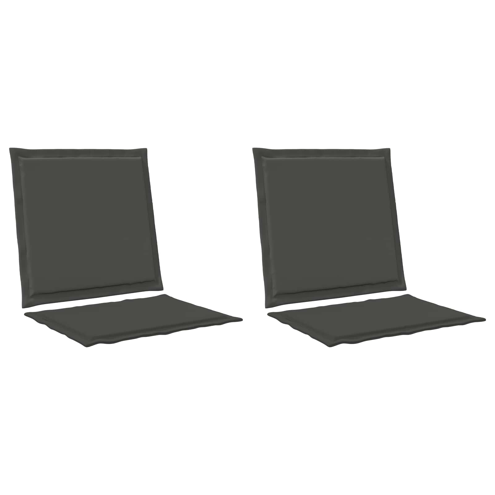 Sitt- och Ryggkuddar Polyester Antracit 47 x 45 x 2 cm
