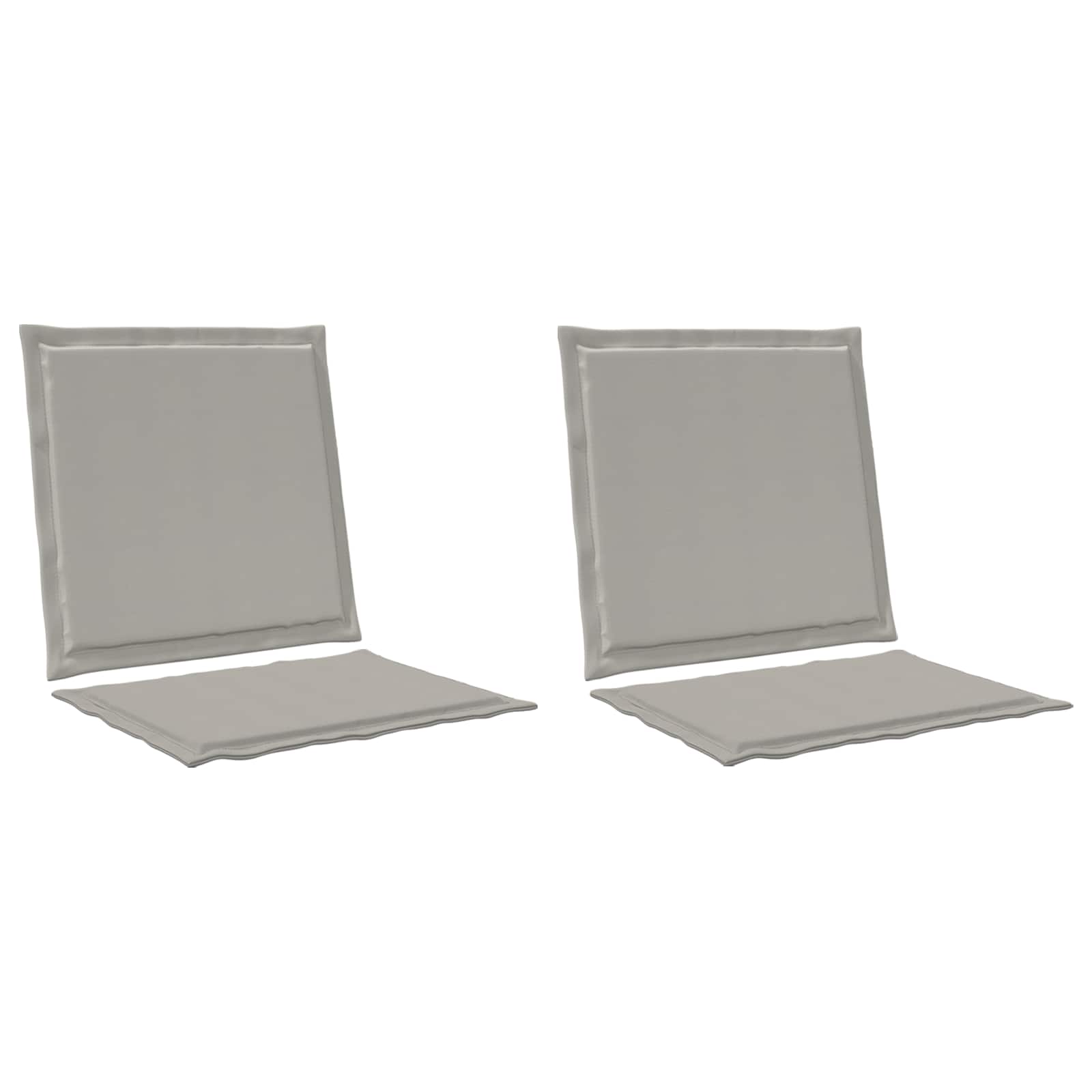Sitt- och Ryggkuddar Polyester Ljusgrå 47 x 45 x 2 cm