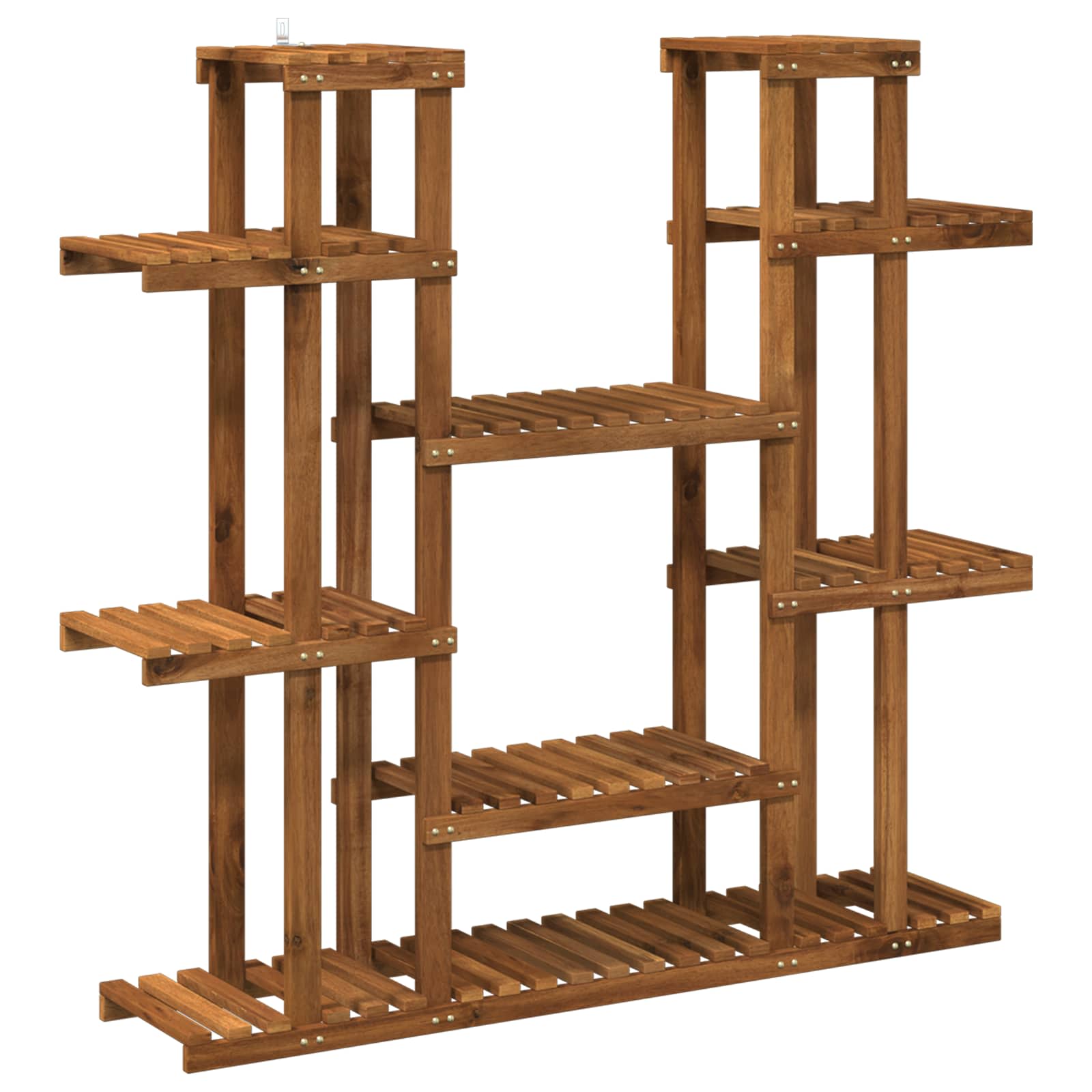 Växtställ Naturlig 123 x 25 x 114,5 cm Massivt Akaciaträ