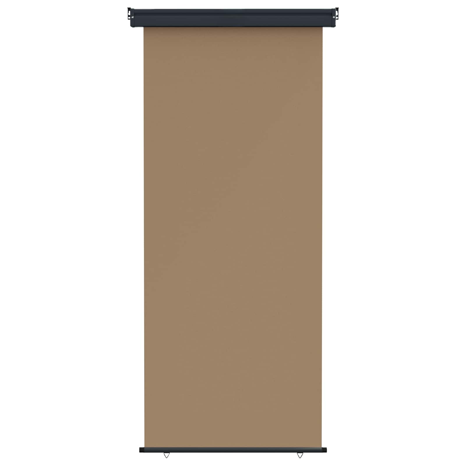 Balkongsidomarkis 100 x 250 cm 100% polyester, järn, stål Taupe