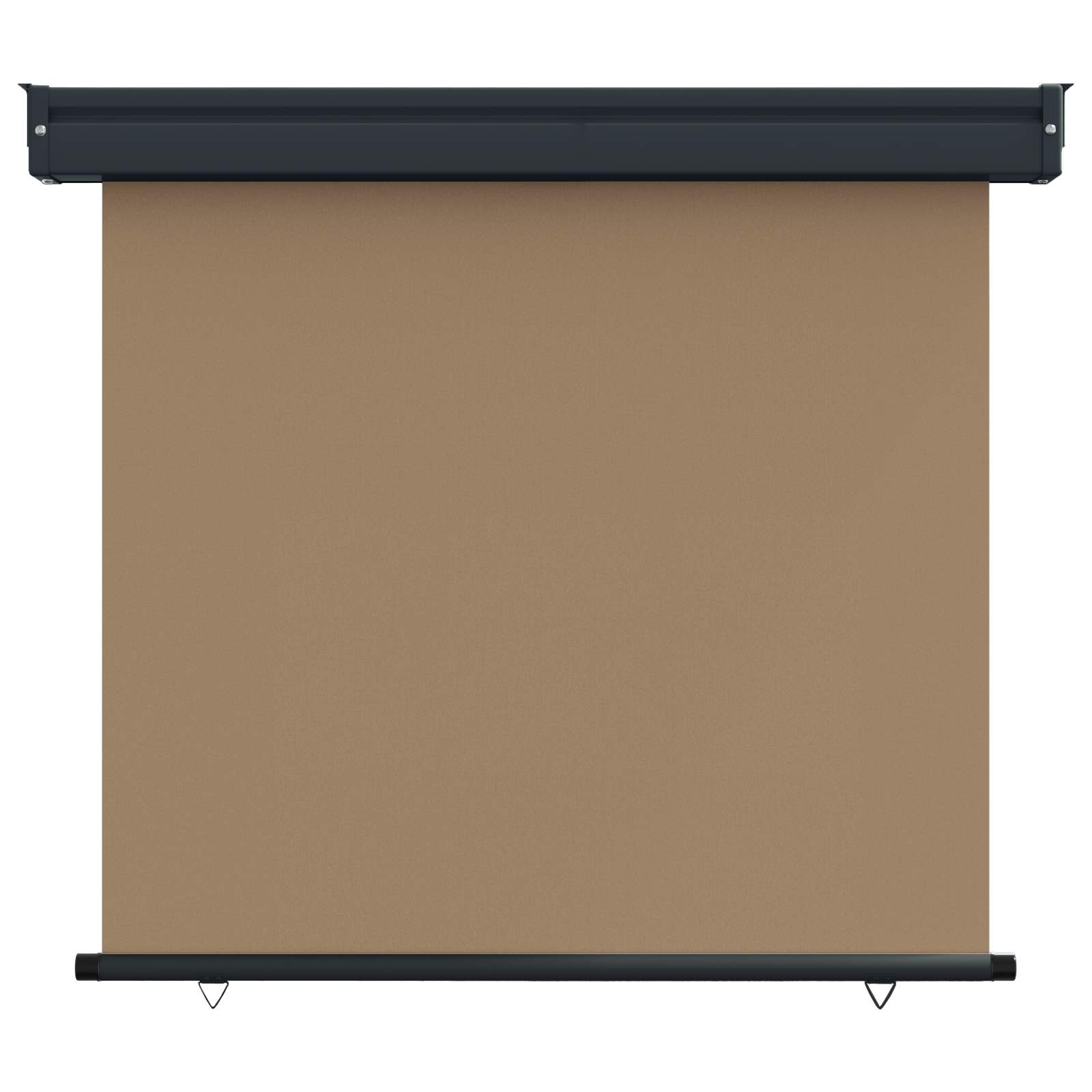 Balkongsidomarkis 100 x 250 cm 100% polyester, järn, stål Taupe