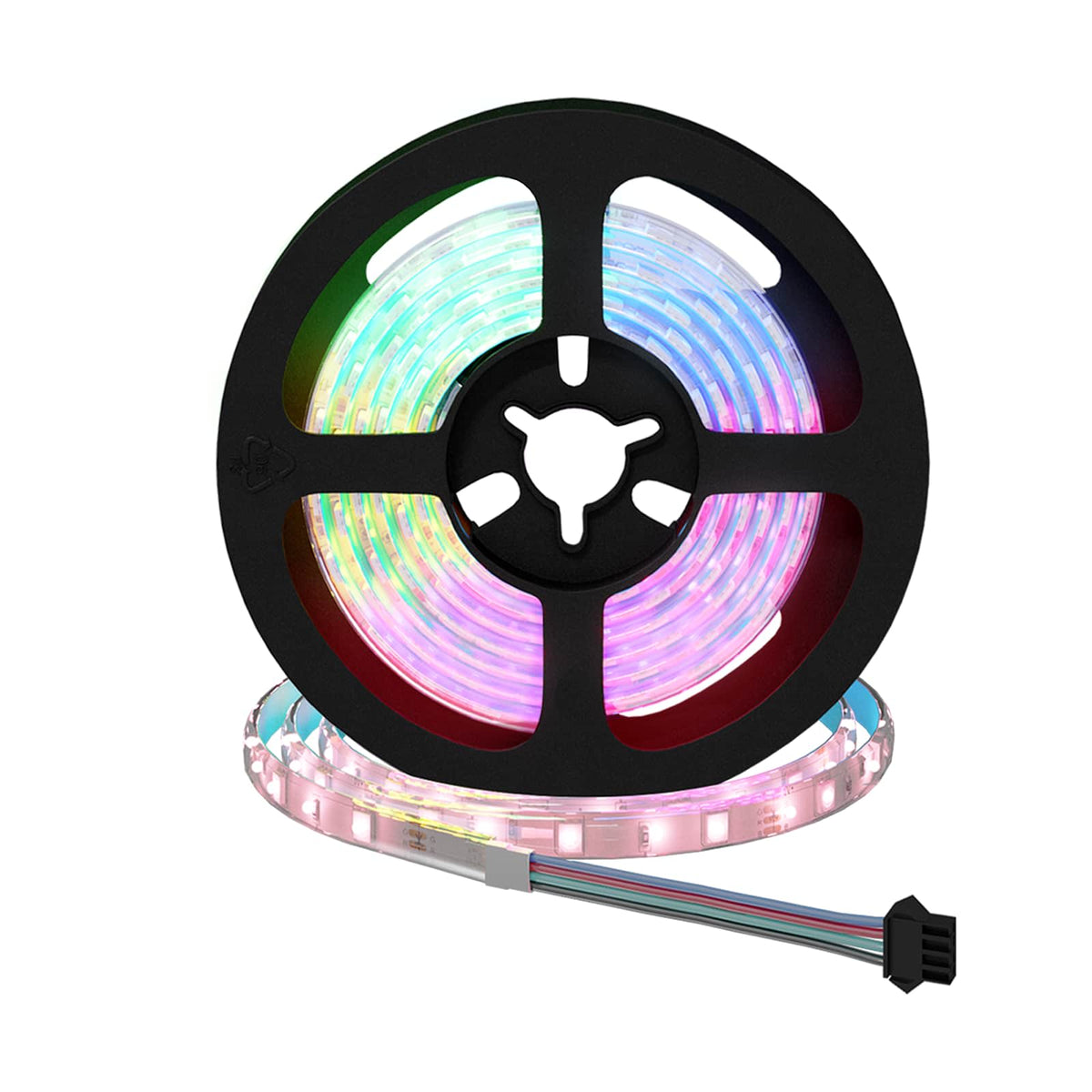 LED Band 2 st Svart och Transparent Koppar och plast