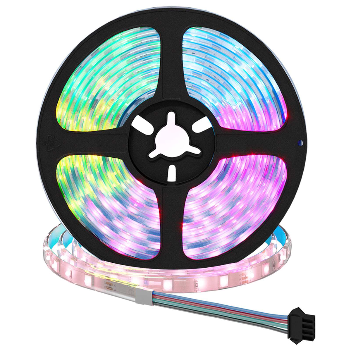 LED Band 12 st Svart och Transparent Koppar och plast