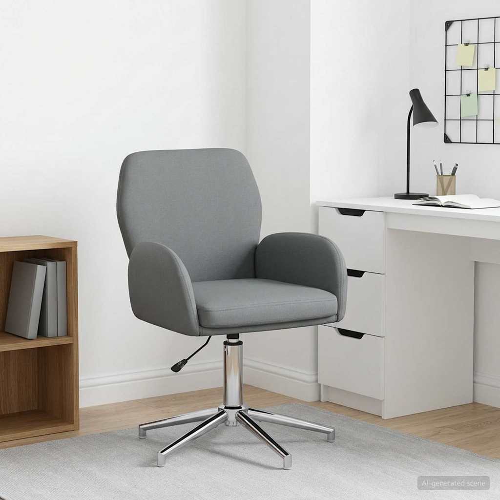 Svanstol 54 x 58 x 90 cm Mörkgrå Tyg