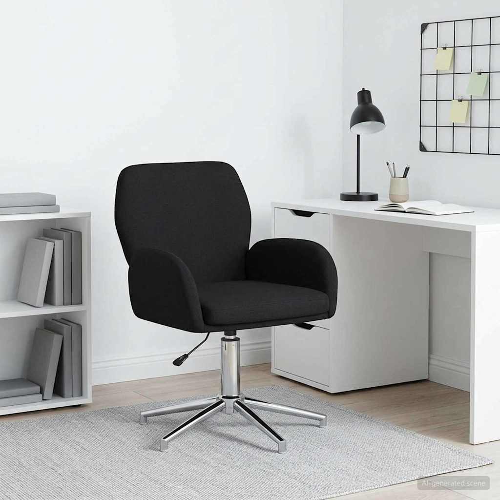 Svanstol 54 x 58 x 90 cm Svart Tyg