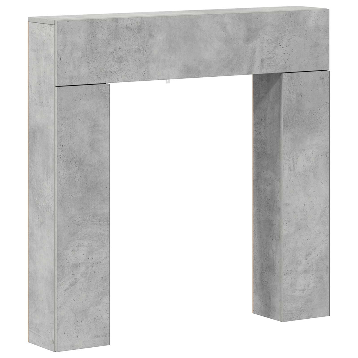 Eldstadsram Betonggrå 102 x 18 x 100,5 cm Konstruerat trä