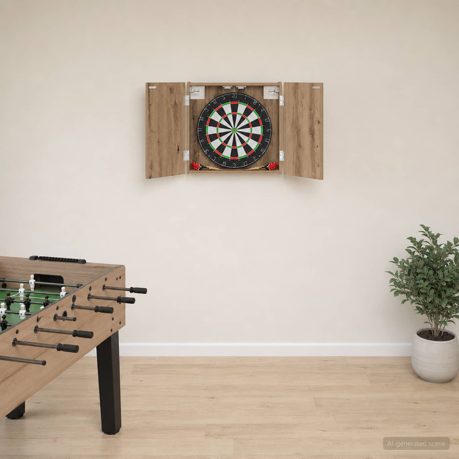 Darttavla Skåp Artisan-ek 56 x 12 x 53,5 cm Konstruerat trä