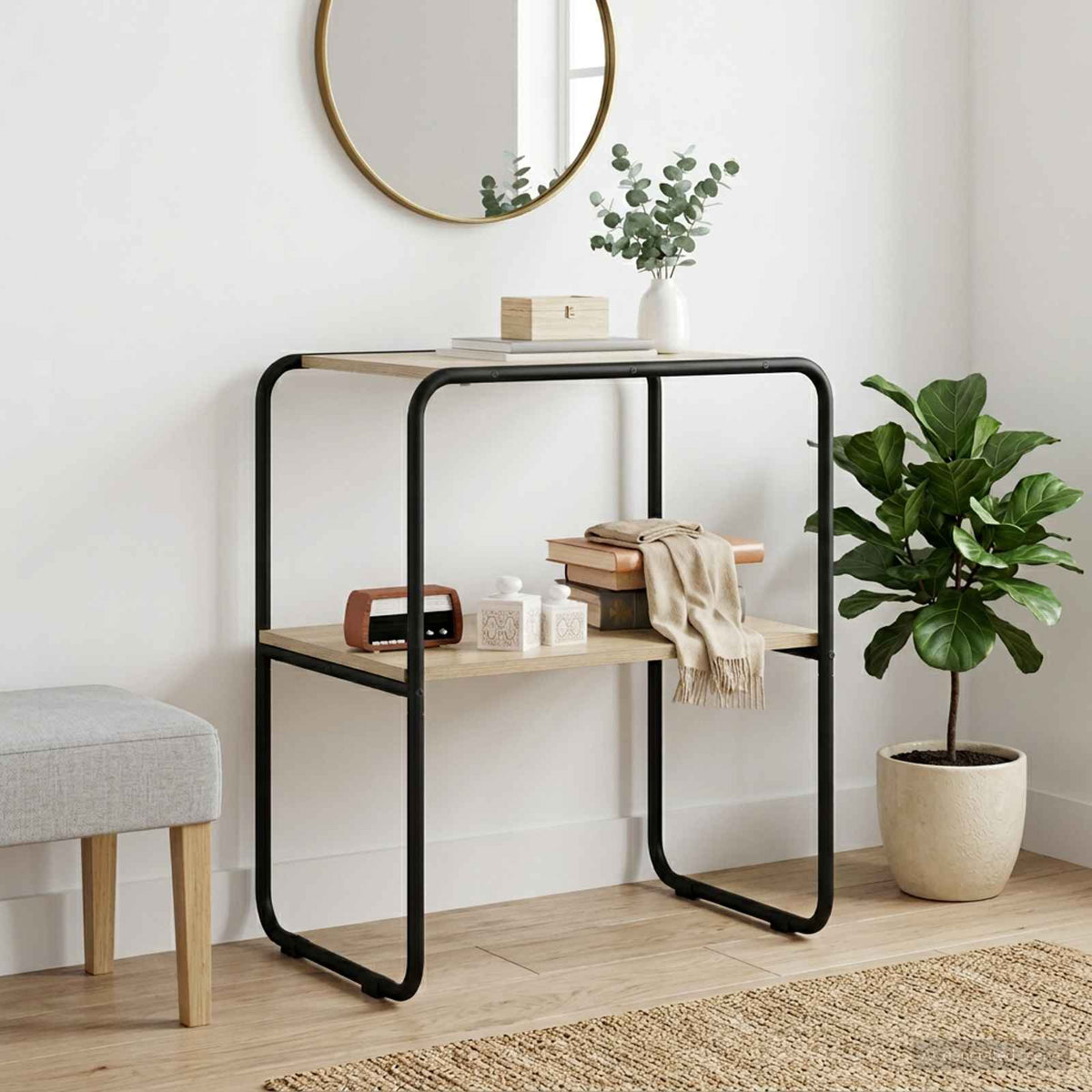 Konsolbord Sonoma-ek 60 x 42,5 x 70 cm Konstruerat trä