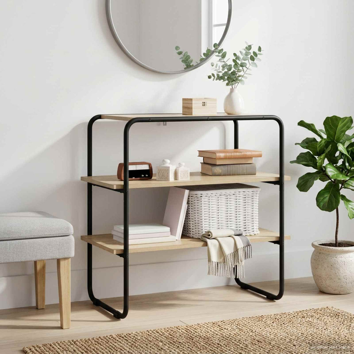 Konsolbord Sonoma-ek 80 x 41 x 75 cm Konstruerat trä