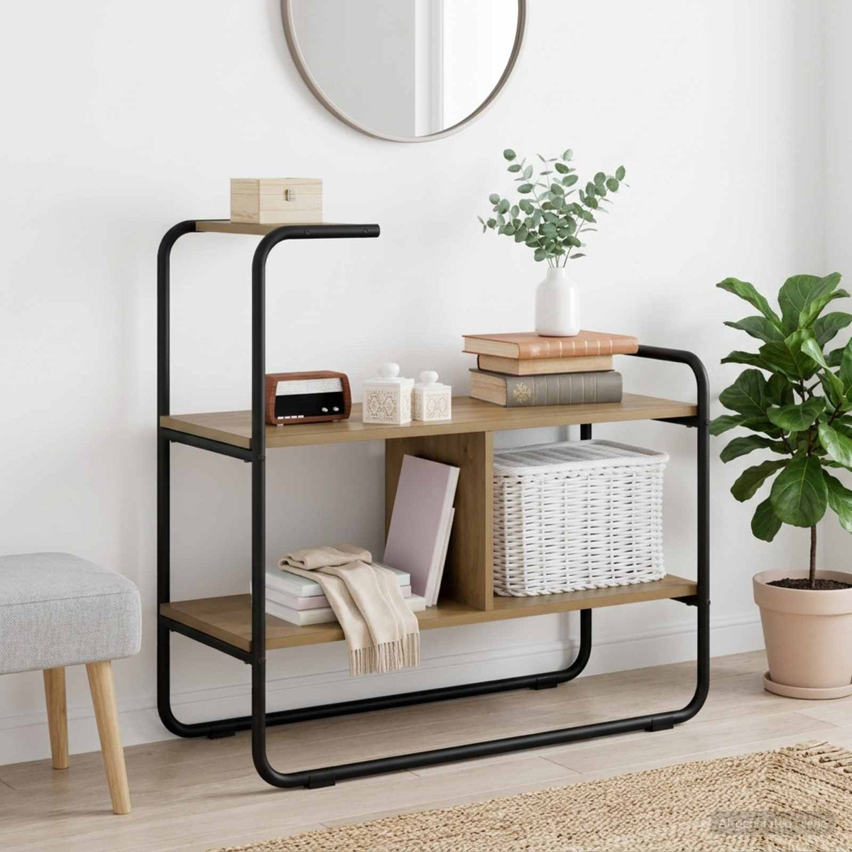 Konsolbord Artisan-ek 80 x 35 x 75 cm Konstruerat trä