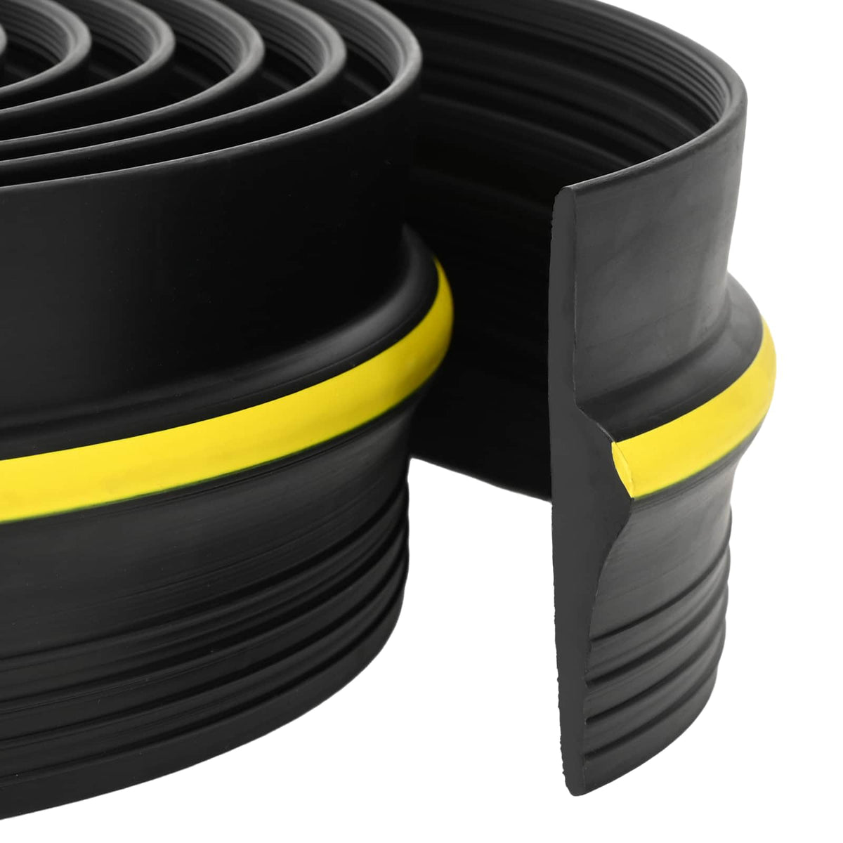 Garagegolvförsegling Svart och Gul 12 x 90 mm 1 m PVC