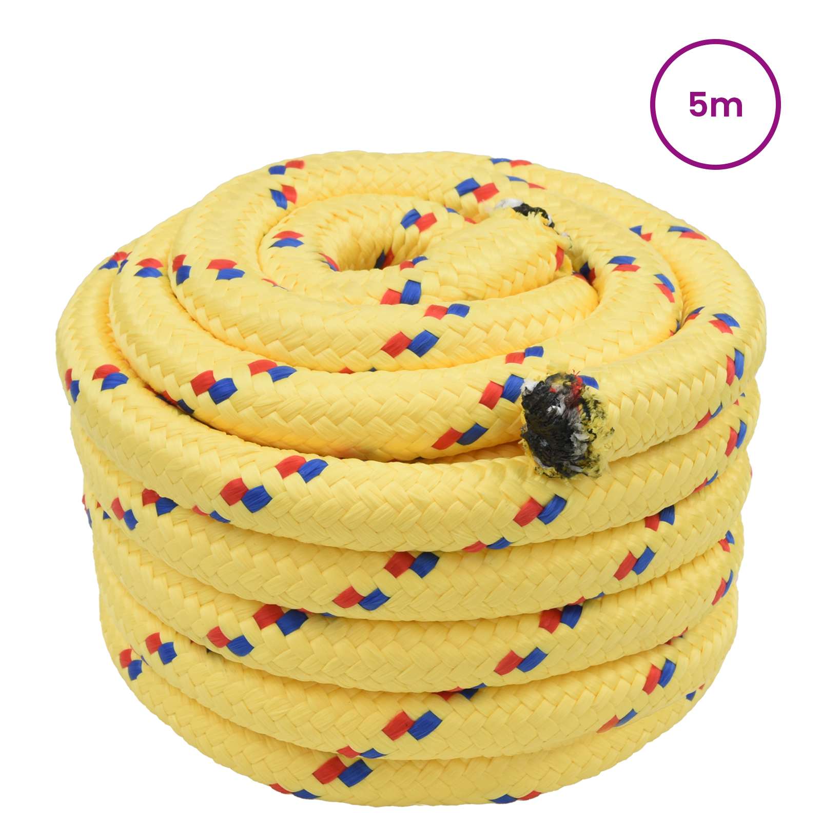 Båtsnöre 5 m 4 Gul PP