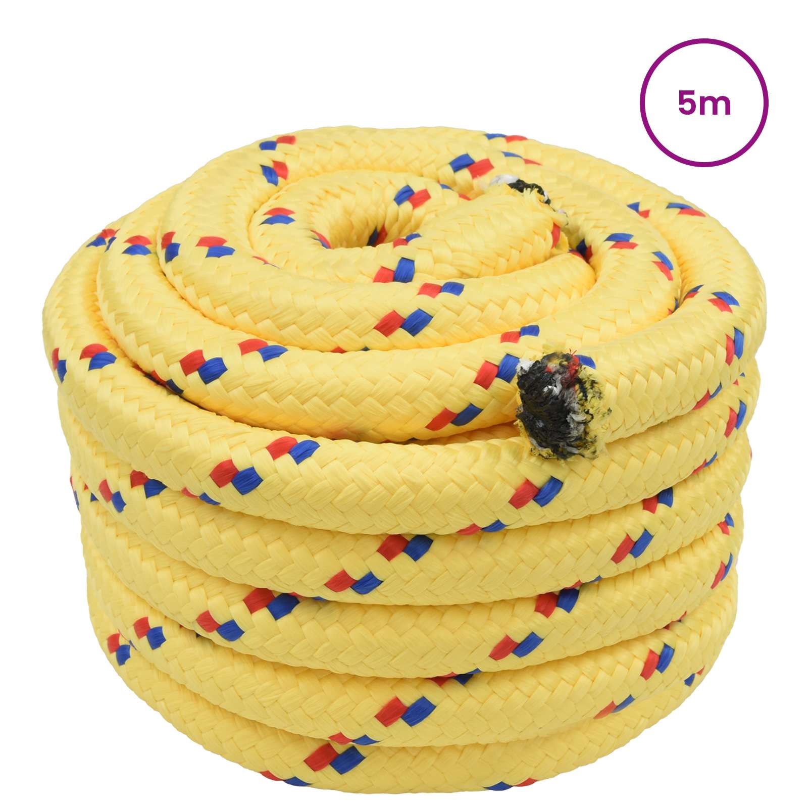 Båtsnöre 5 m 5 Gul PP