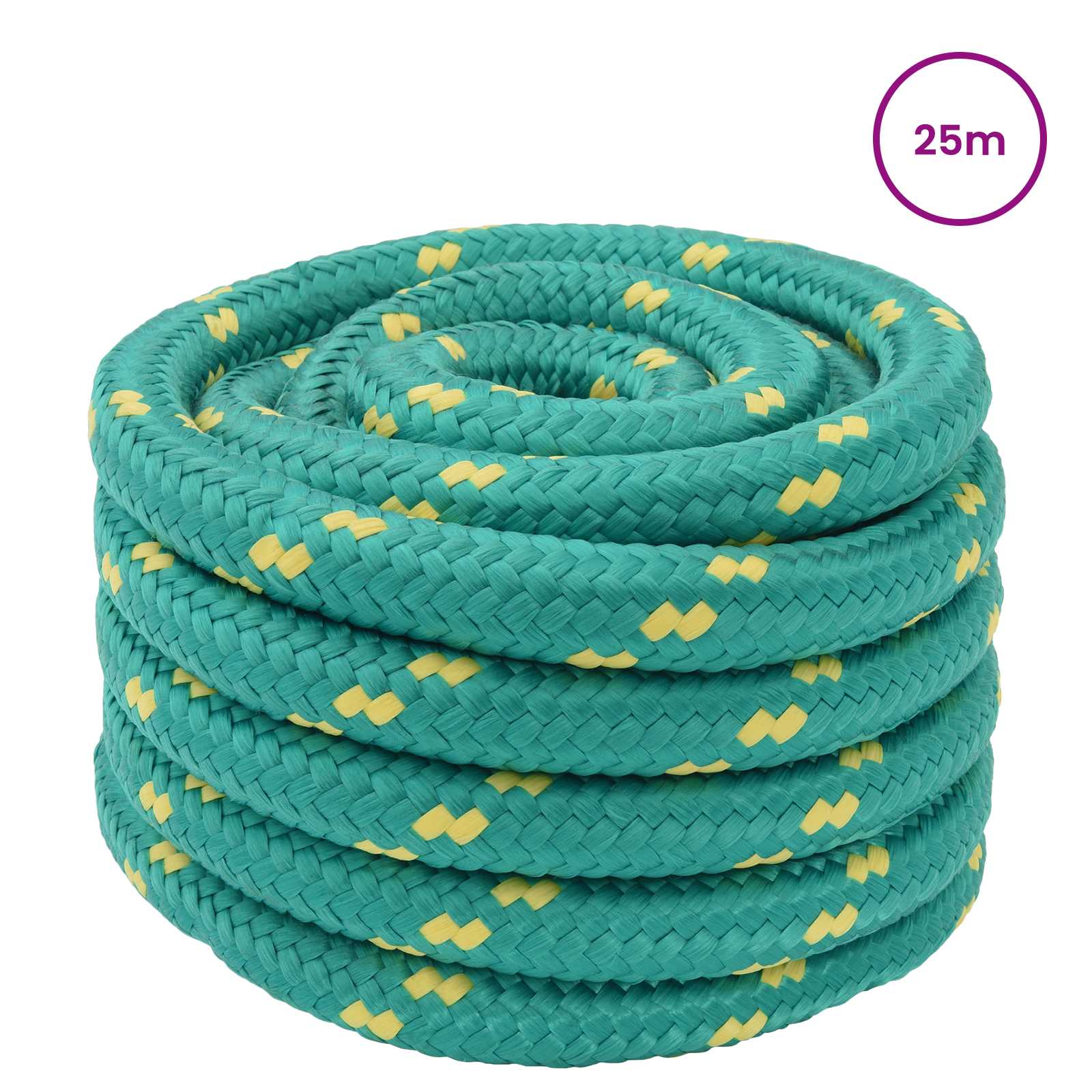 Båtsnöre 25 m 4 Grön PP