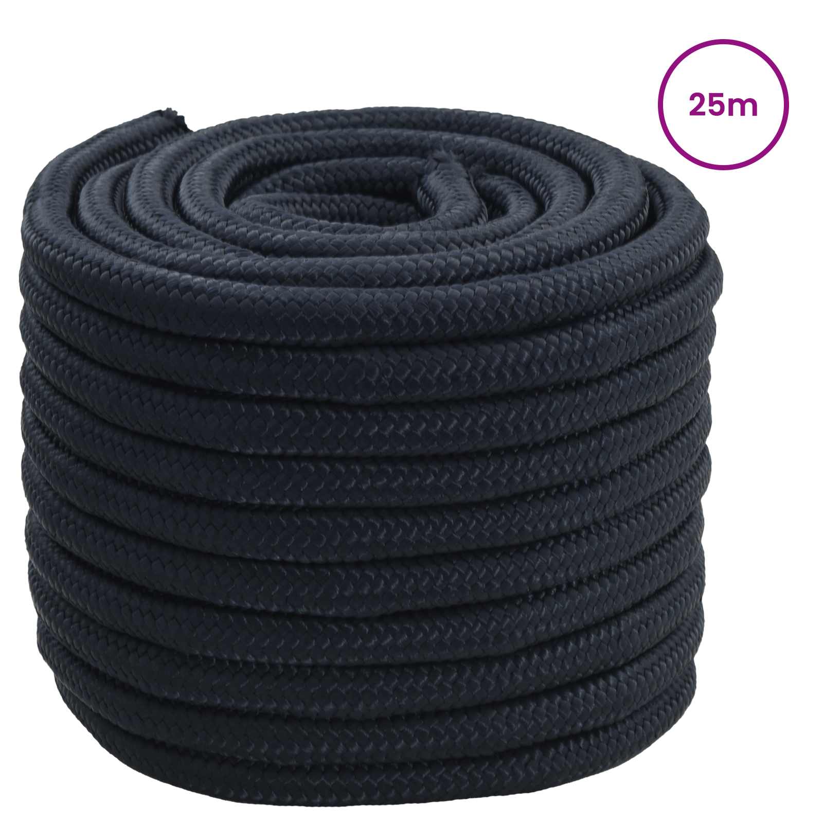 Båtsnöre Kungsblå 25 m Polyester