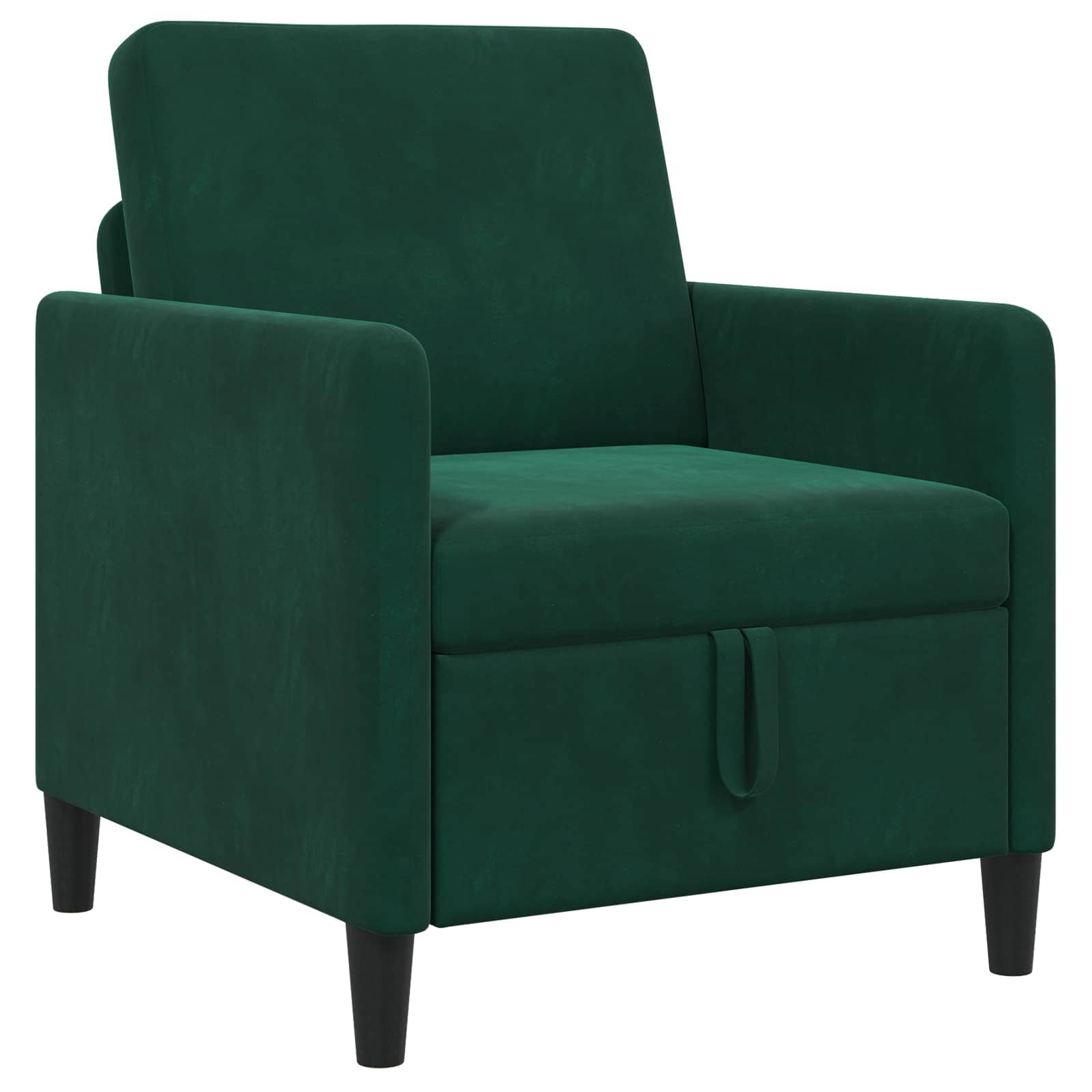 Soffa med förvaring Mörkgrön 72 x 78 x 87 cm Polyester