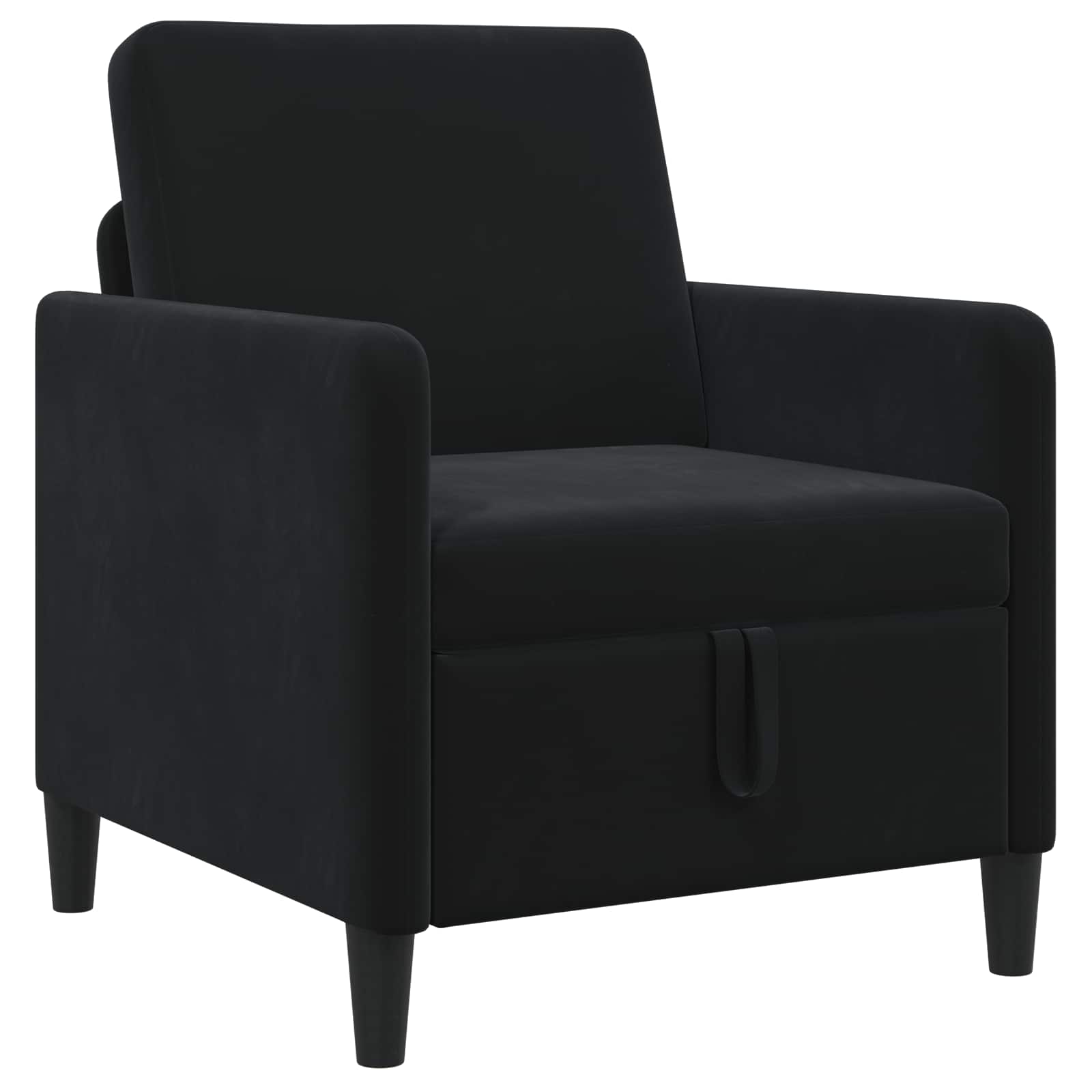 Soffa med förvaring Svart 72 x 78 x 87 cm Polyester