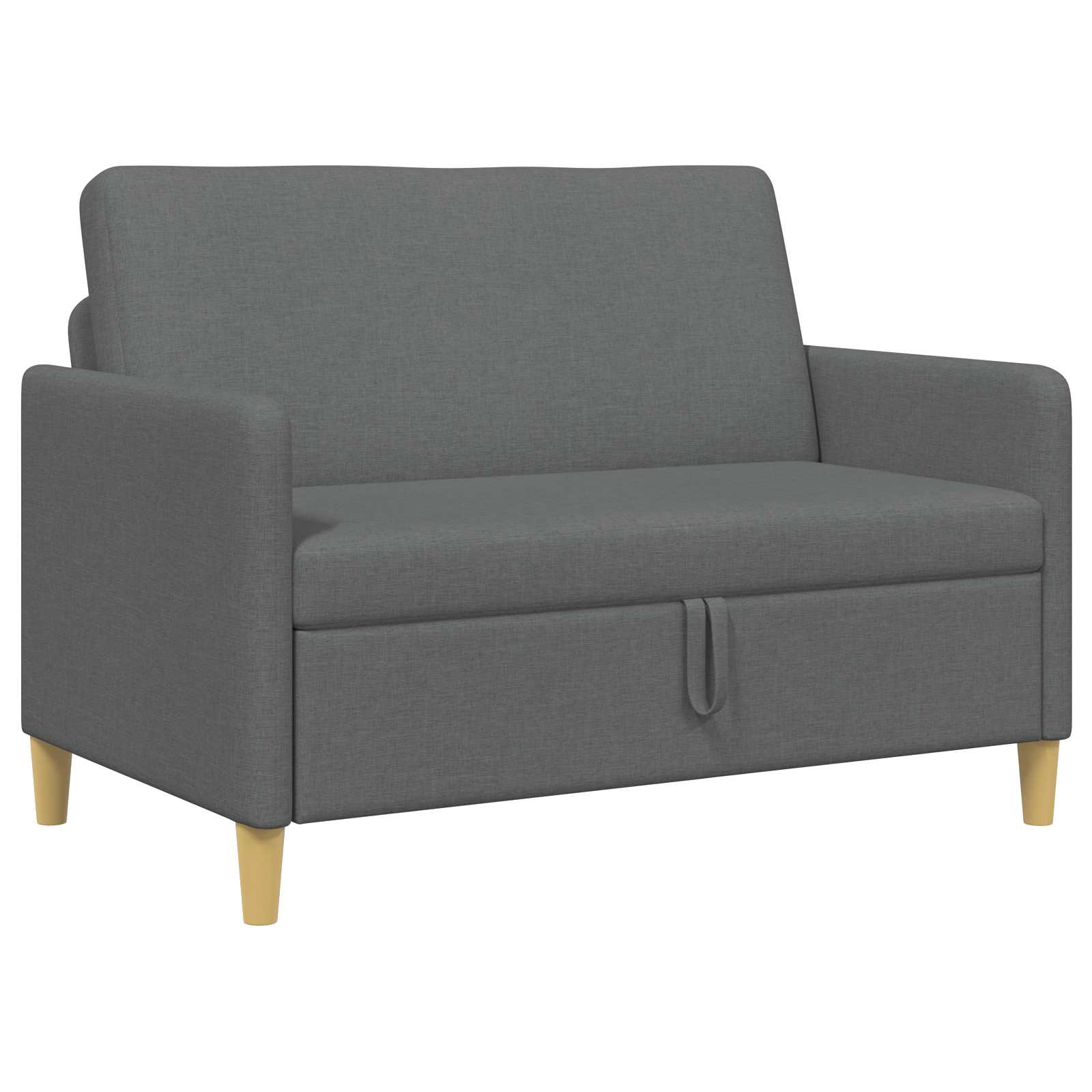 Soffa med förvaring Mörkgrå 122 x 78 x 87 cm Polyester