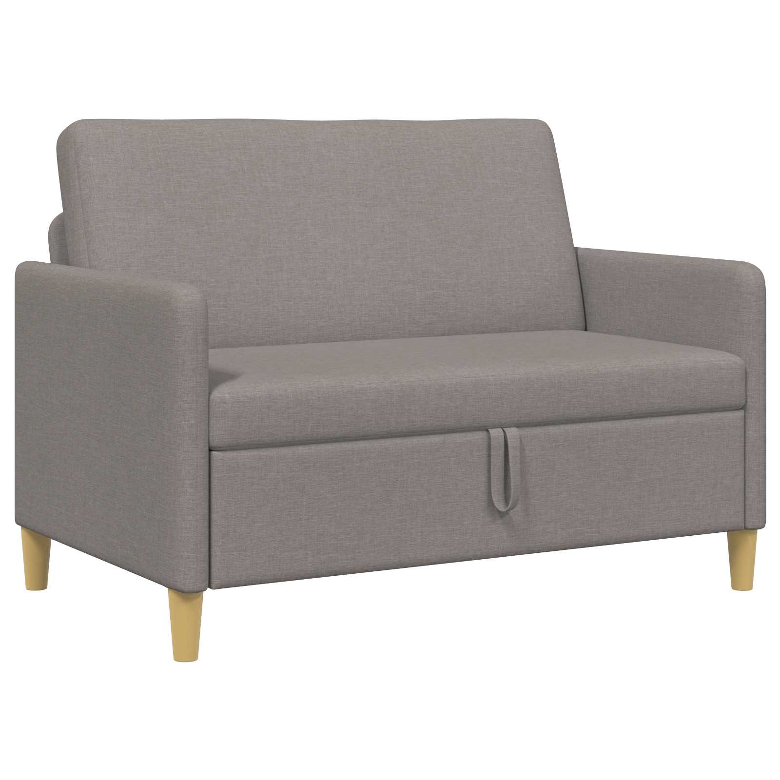 Soffa med förvaring Taupe 122 x 78 x 87 cm Polyester