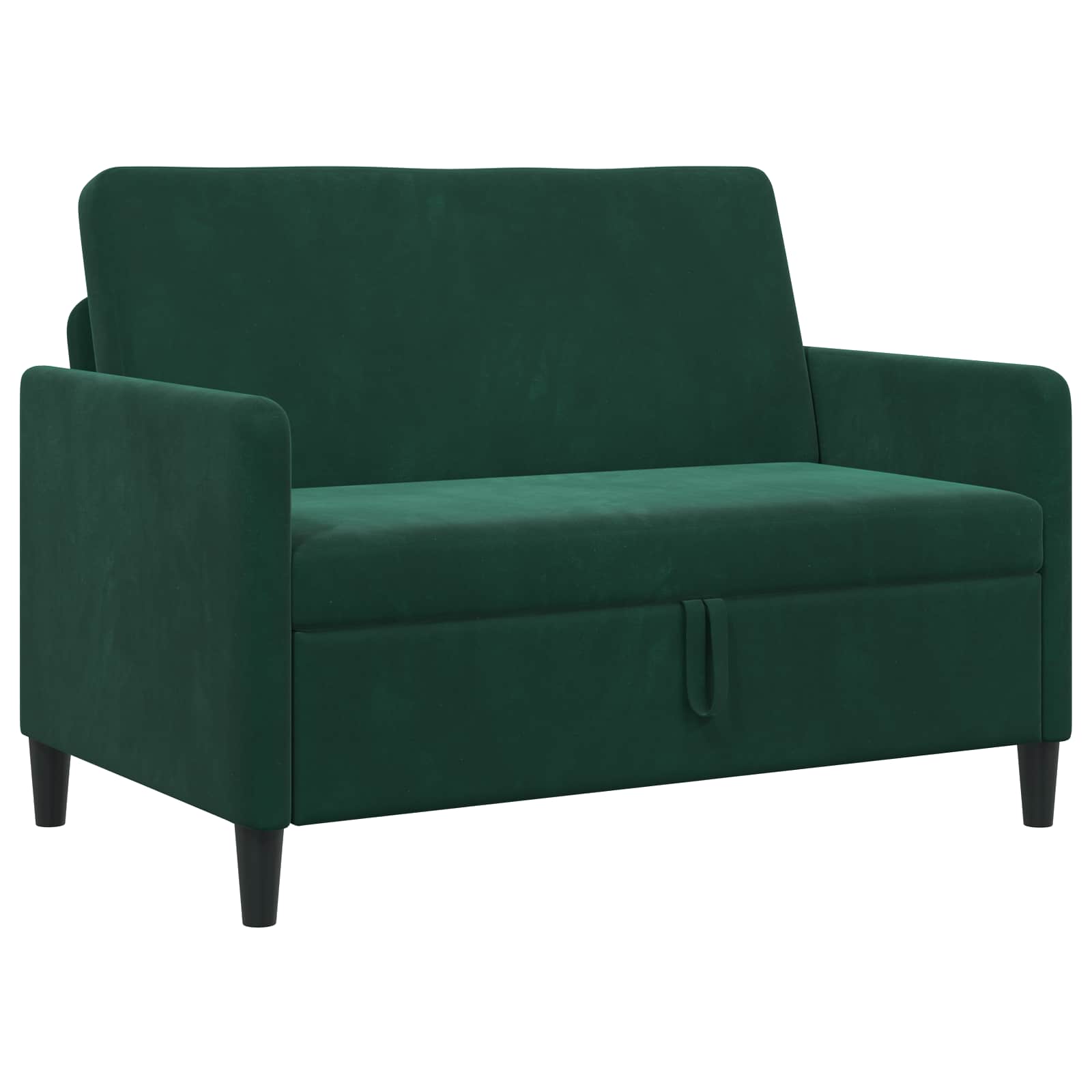 Soffa med förvaring Mörkgrön 122 x 78 x 87 cm Polyester