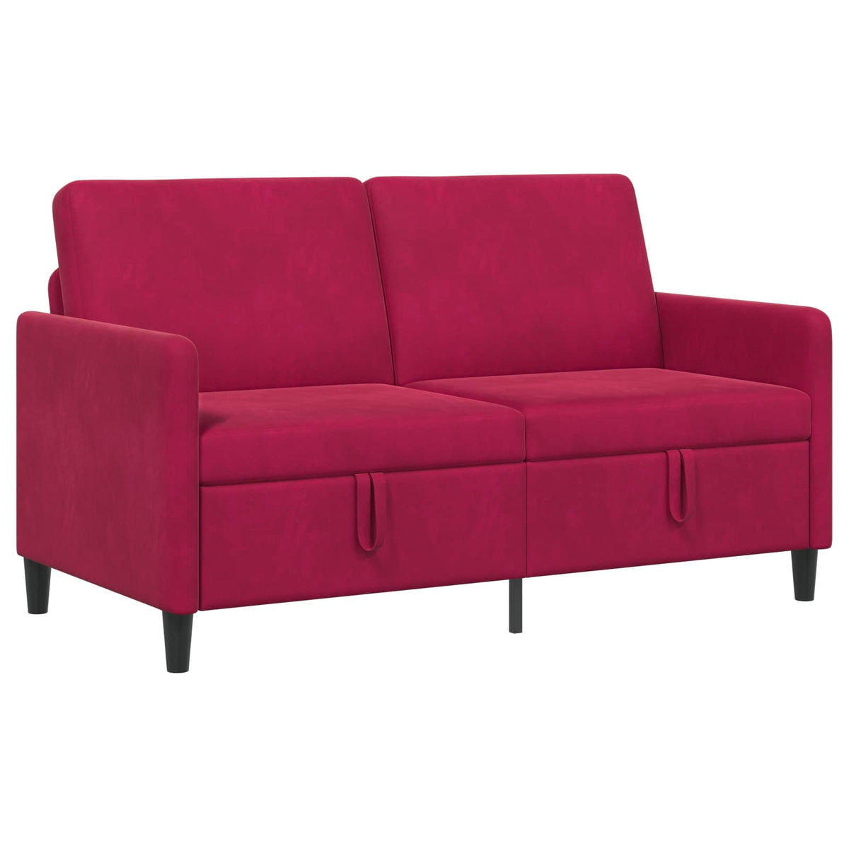 Soffa med förvaring Vinröd 152 x 78 x 87 cm Polyester