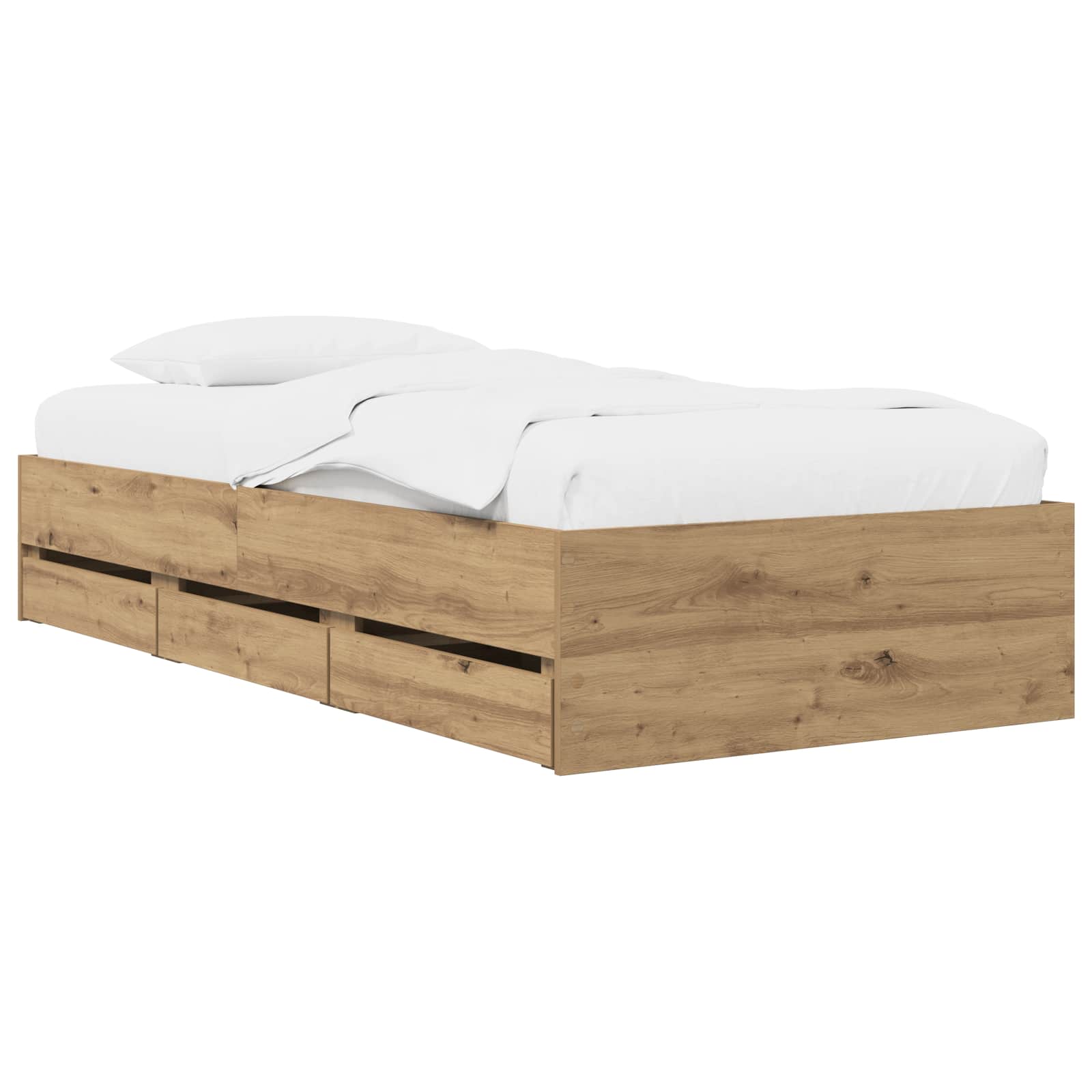Sängram med förvaring Artisan-ek 80 x 200 cm Konstruerat trä