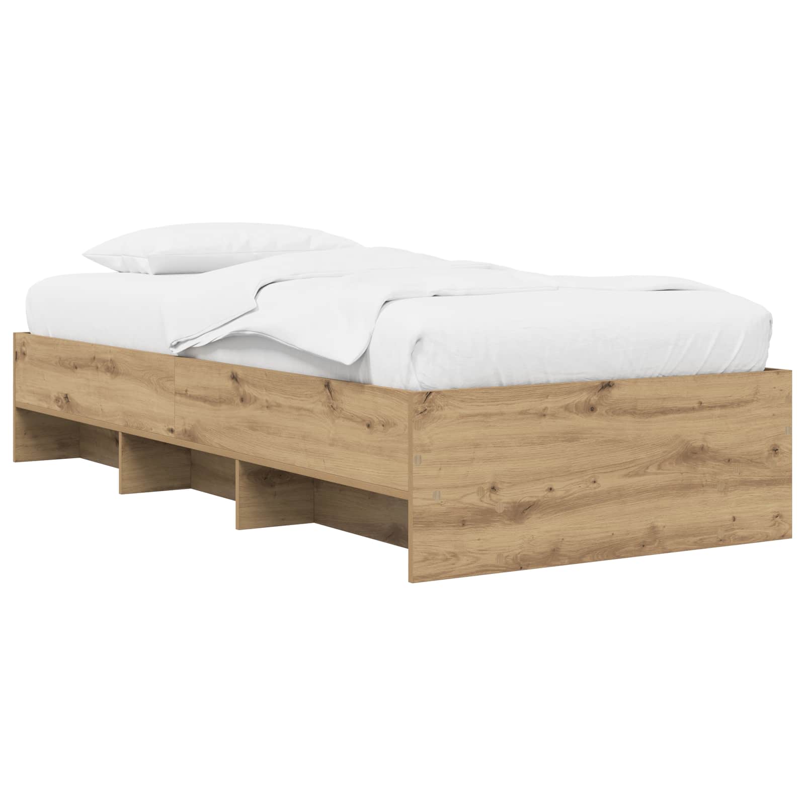 Sängram med hylla Artisan-ek 80 x 200 cm Konstruerat trä