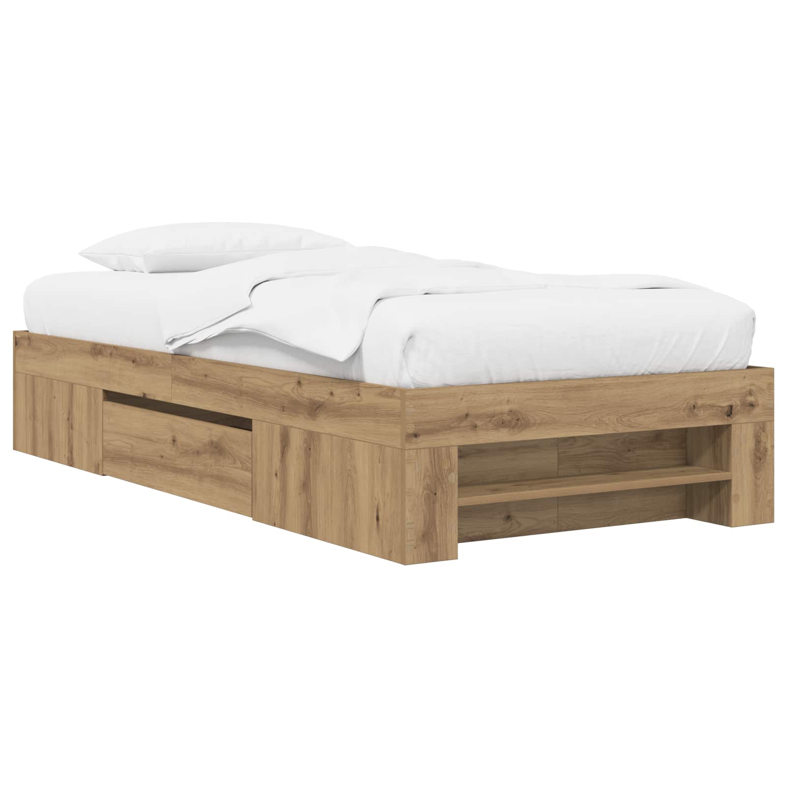 Sängram med förvaring Artisan-ek 80 x 200 cm Konstruerat trä
