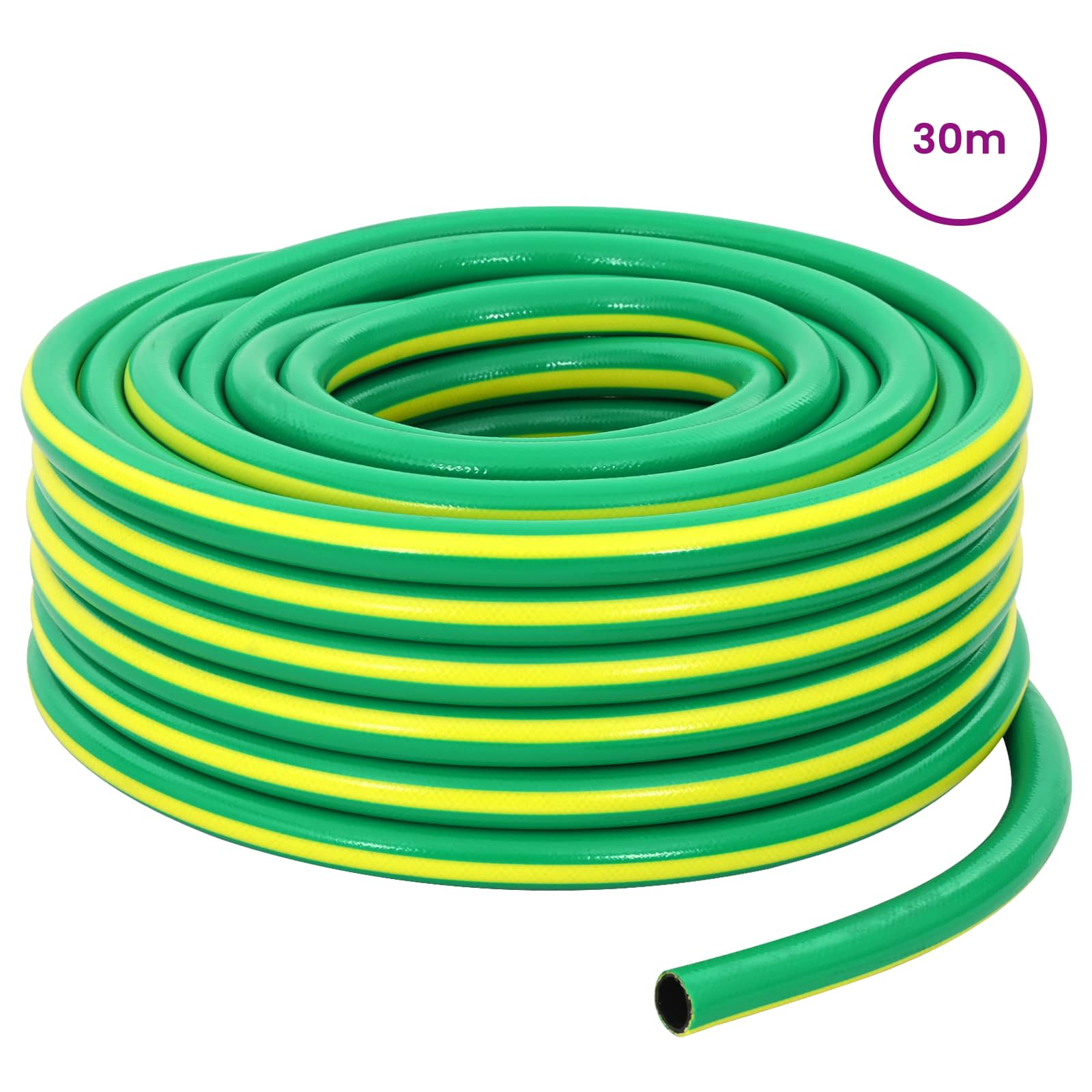 Trädgårdsslang 5-lagers Grön och Gul 12 mm PVC