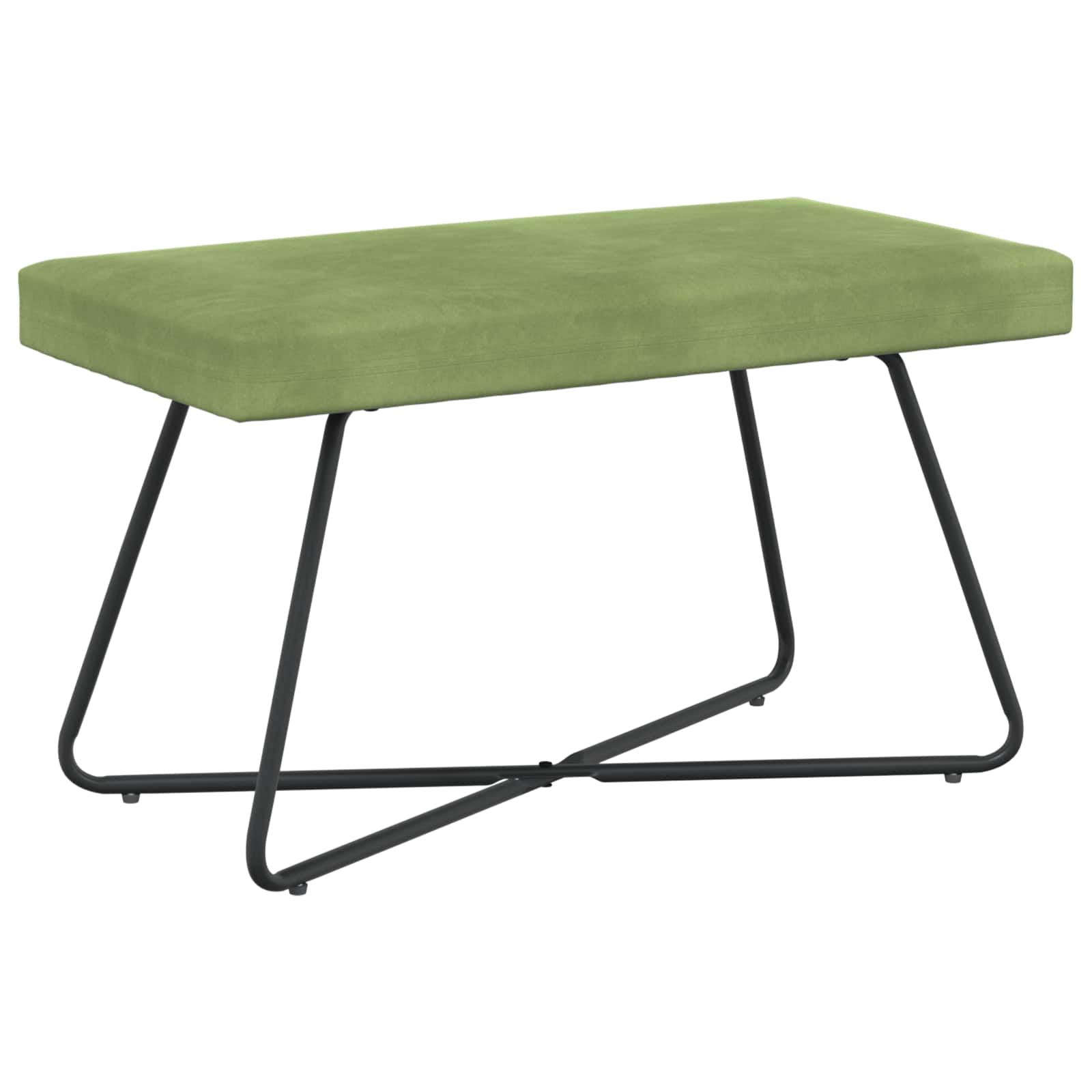 bänk Ljusgrön 80 x 40 x 45 cm Sammet