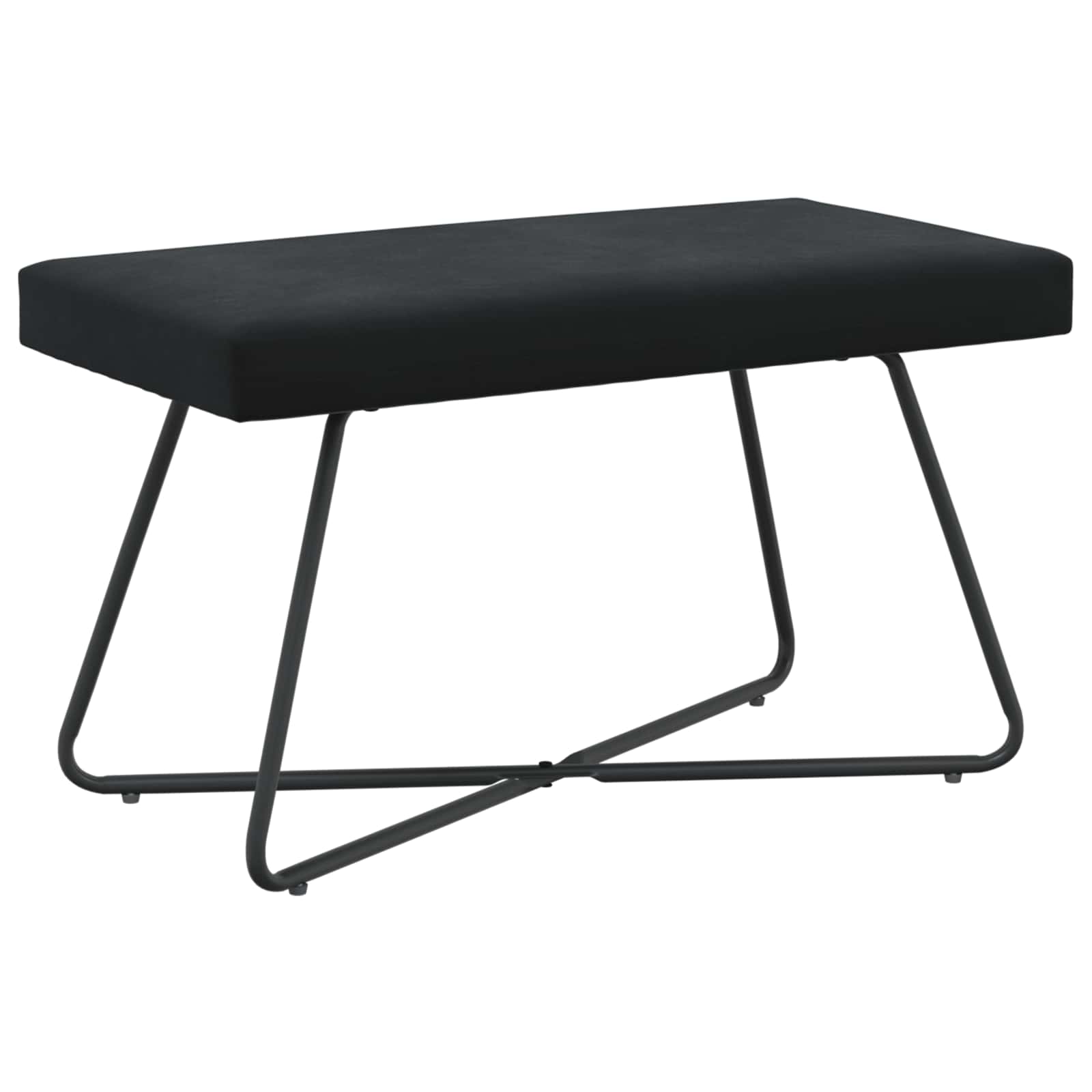 bänk Svart 80 x 40 x 45 cm Sammet