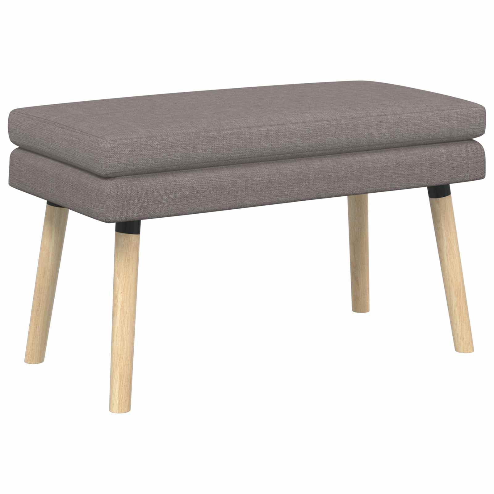 Dubbel-lager bänk Taupe 80 x 40 x 47 cm Tyg