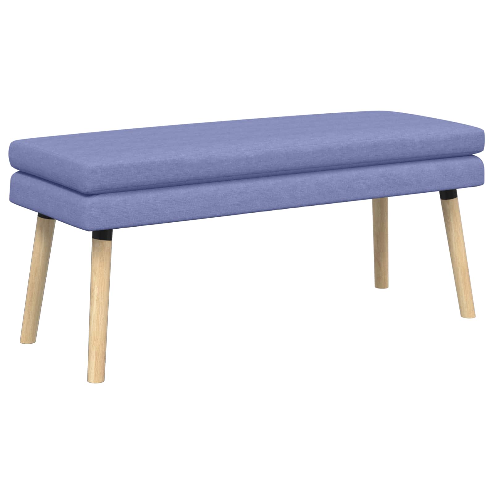 Dubbel-lager bänk Jeansblå 110 x 40 x 47 cm Tyg