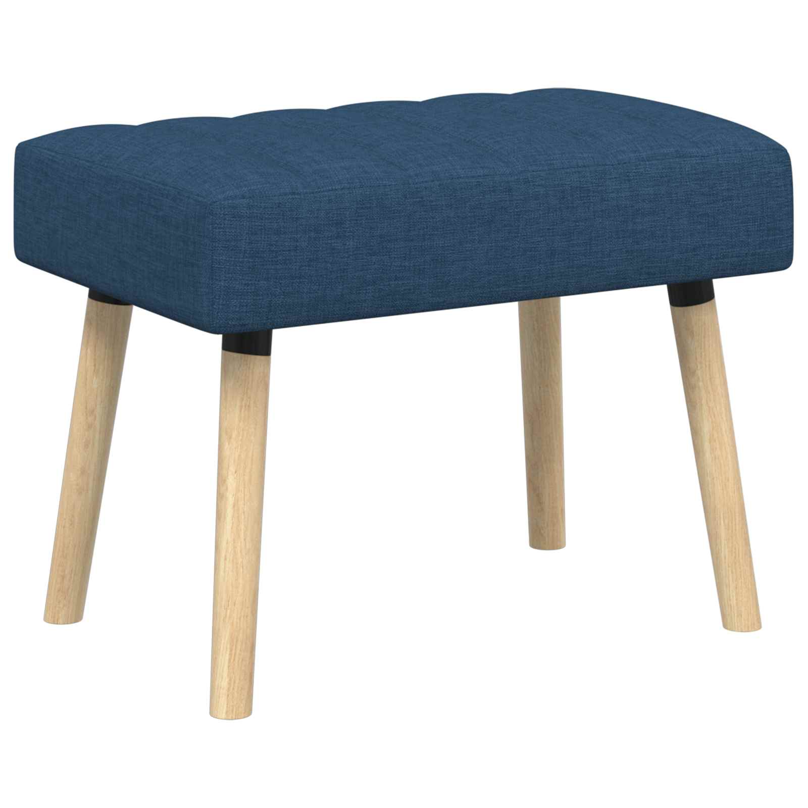 Kanalstoppad Bänk Blå 60 x 40 x 45 cm Tyg