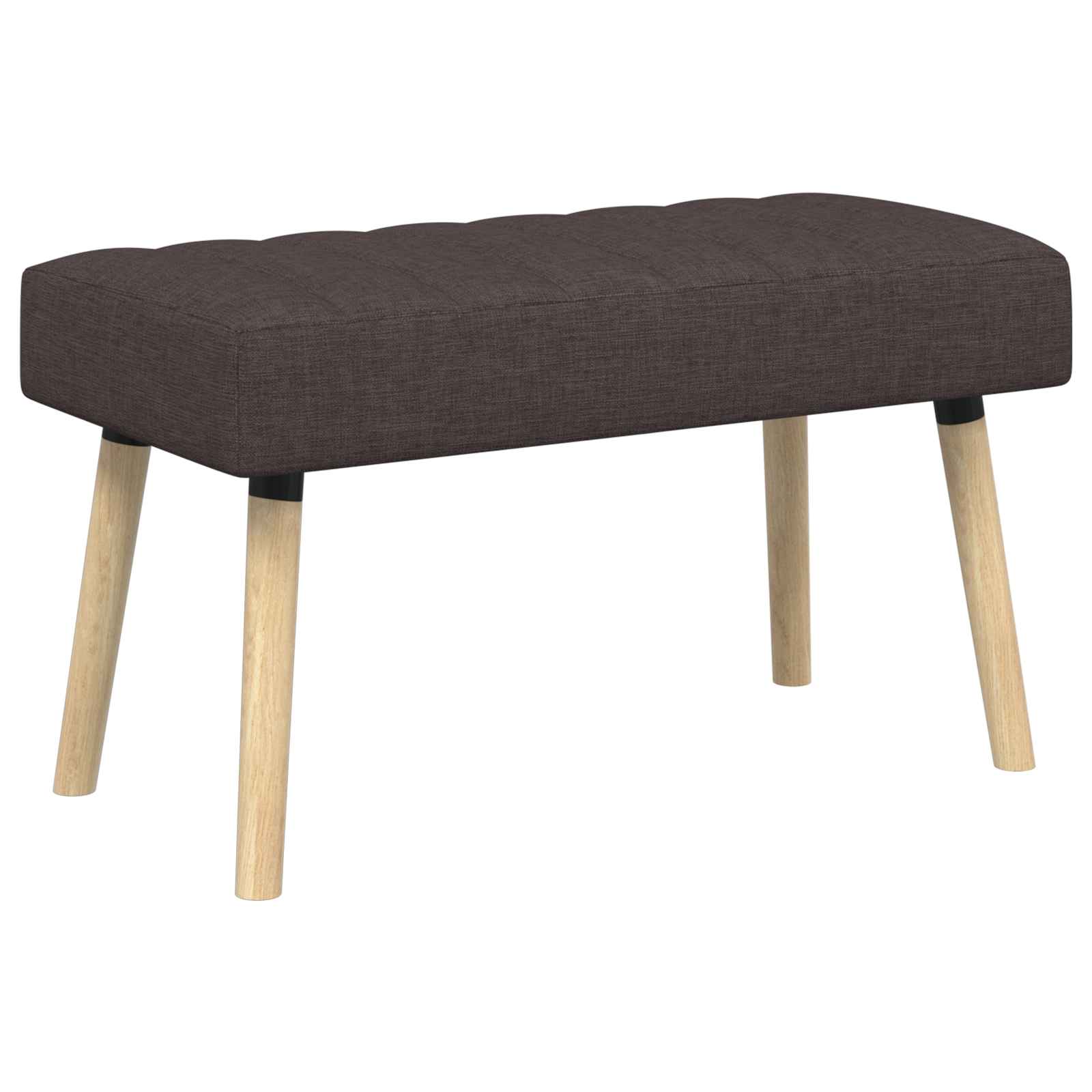 Kanalstoppad Bänk Mörkbrun 80 x 40 x 46 cm Tyg