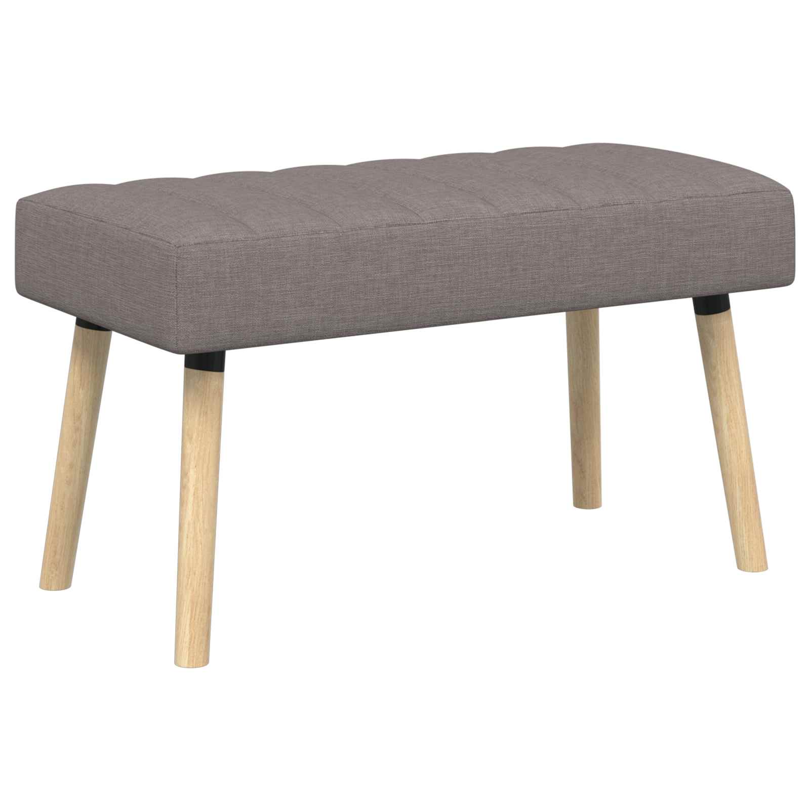 Kanalstoppad Bänk Taupe 80 x 40 x 46 cm Tyg