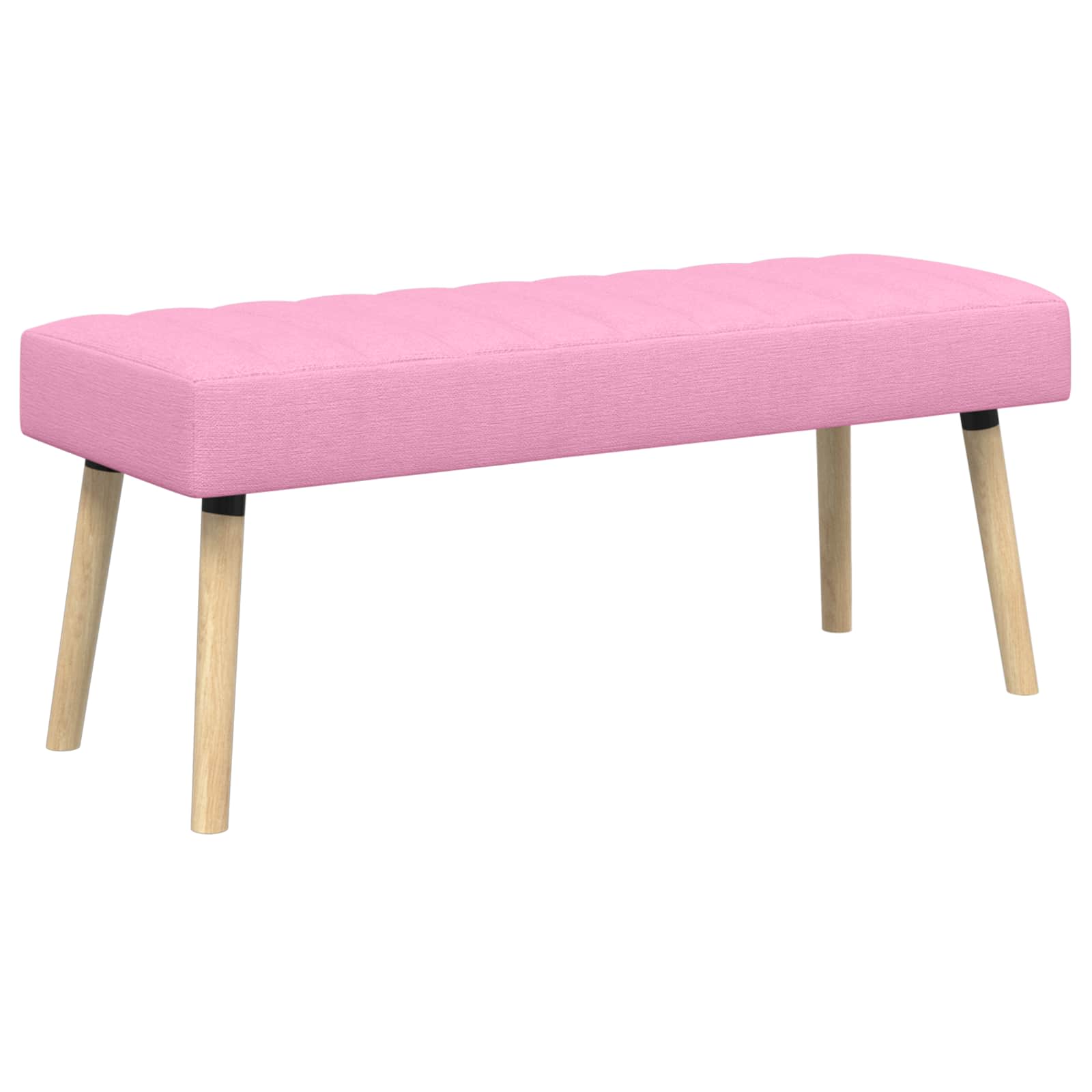 Kanalstoppad Bänk Rosa 110 x 40 x 46 cm Tyg