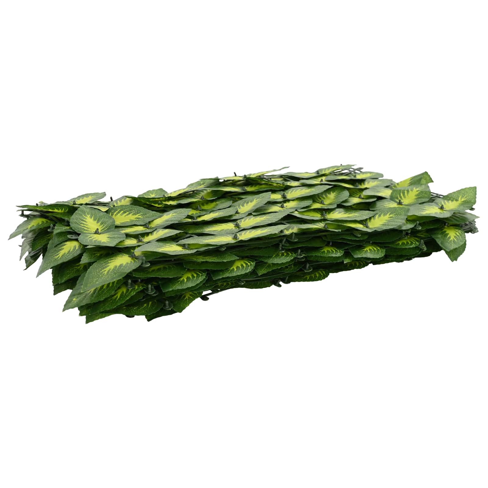 Balkongskärm med löv Grön och Gul 200 x 75 cm Polyeten och tyg