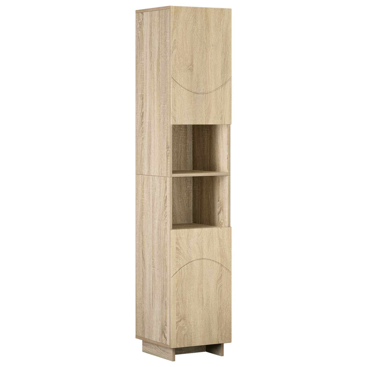 Badrumsskåp Sonoma-ek 36,5 x 38 x 180 cm Konstruerat trä