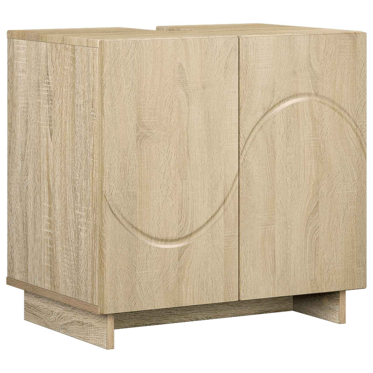 Badrumsskåp Sonoma-ek 60 x 41 x 58 cm Konstruerat trä