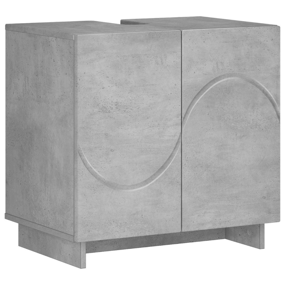 Badrumsskåp Betonggrå 60 x 41 x 58 cm Konstruerat trä